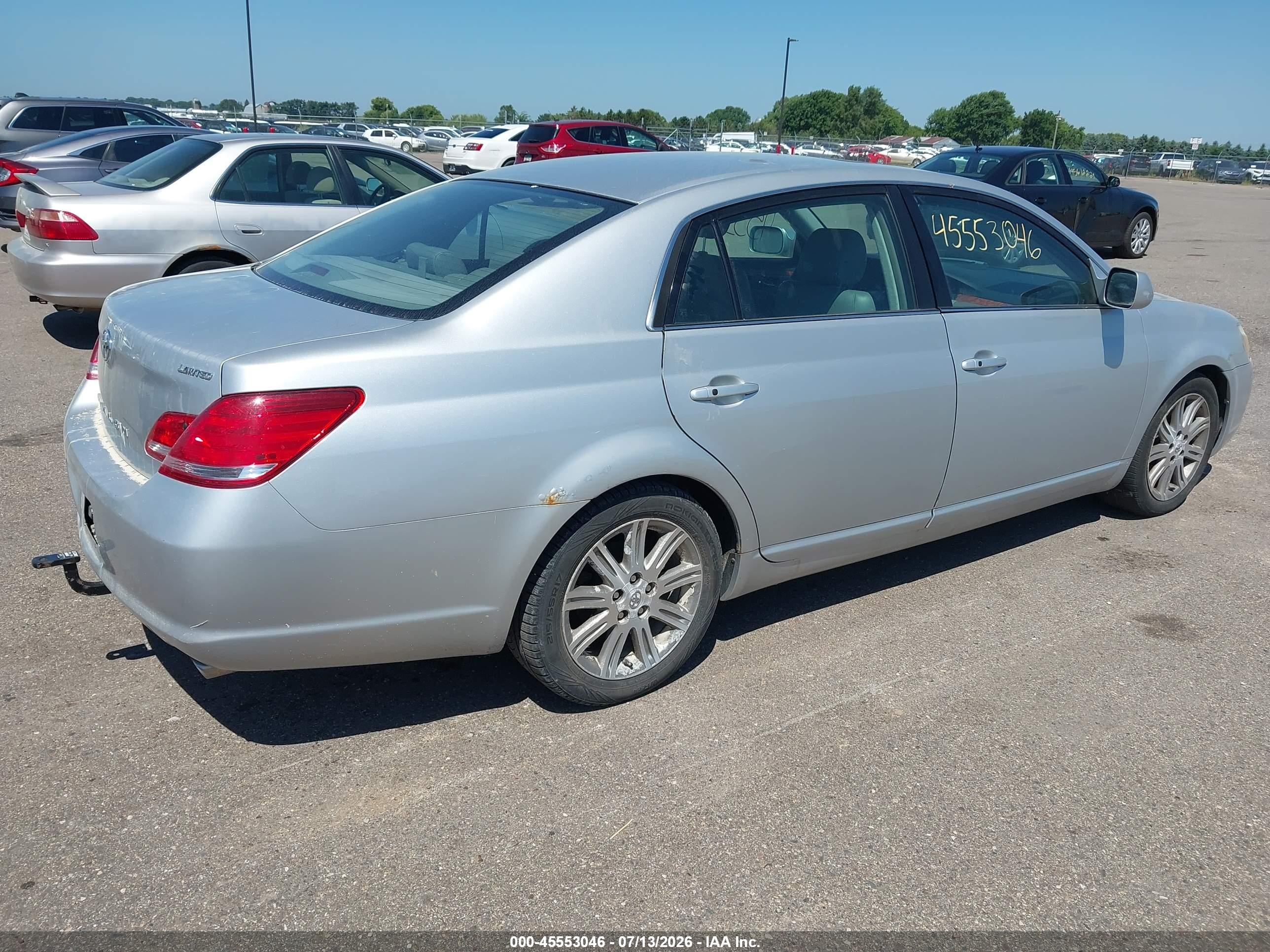 2007 Toyota Avalon Limited Silver vin: 4T1BK36B17U198275