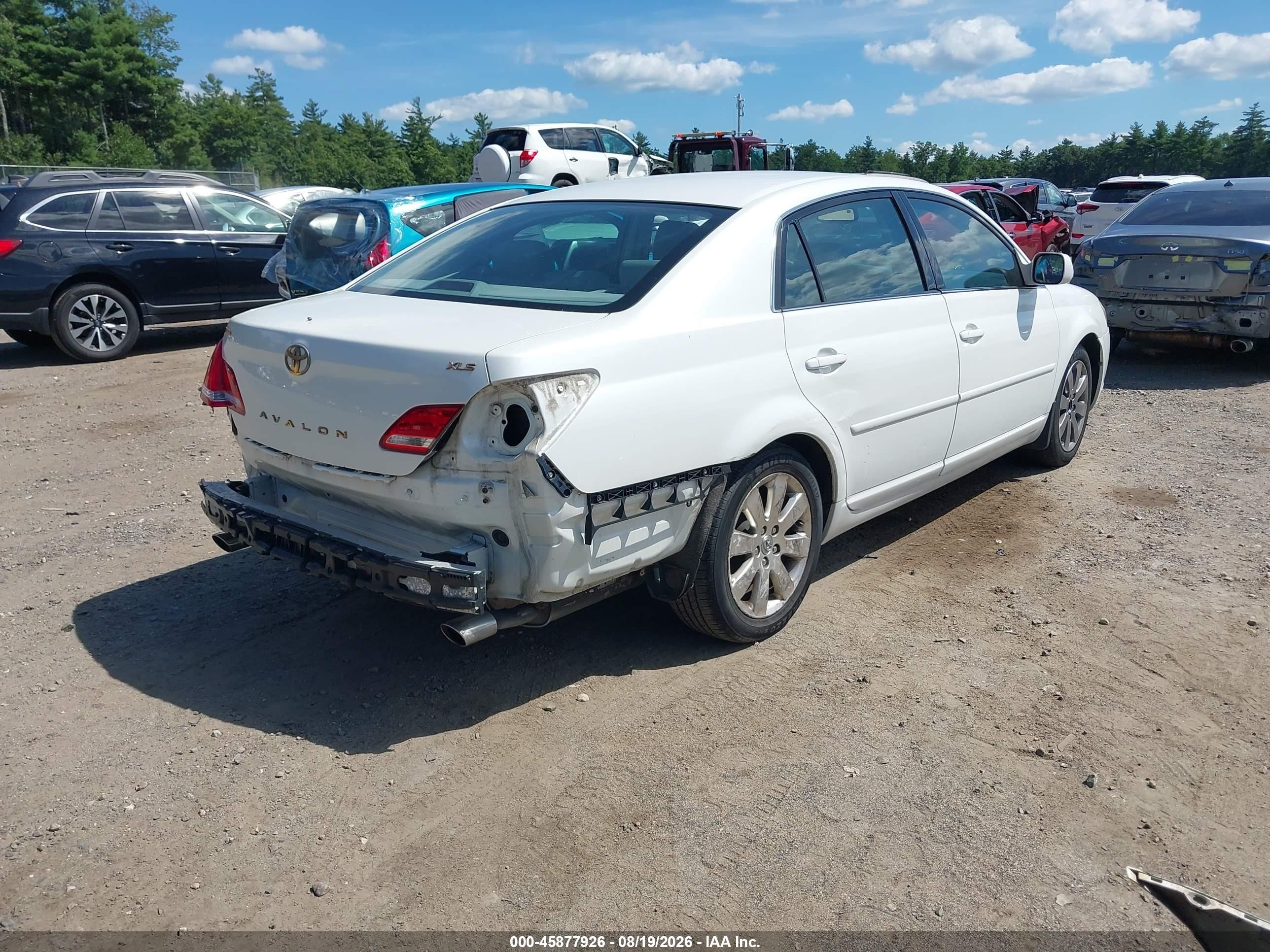 2007 Toyota Avalon Xls White vin: 4T1BK36B17U198681