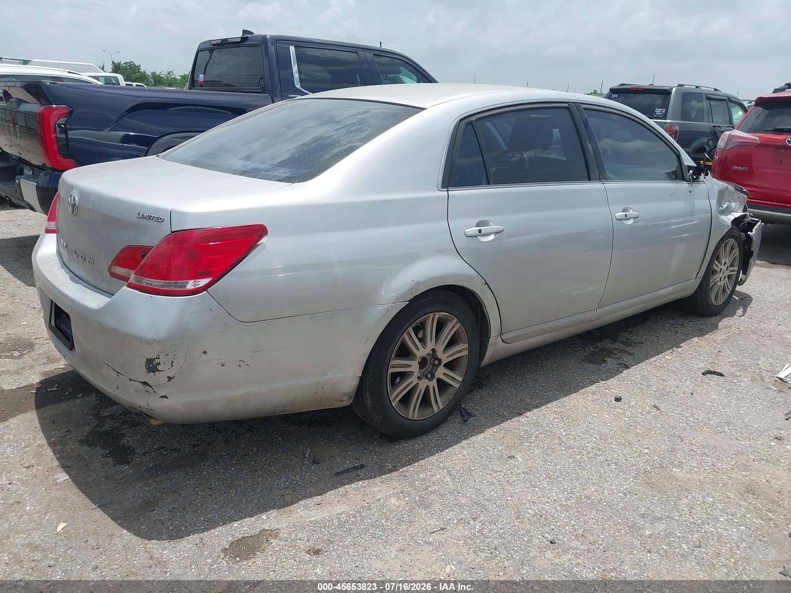 2007 Toyota Avalon Limited Silver vin: 4T1BK36B17U227354