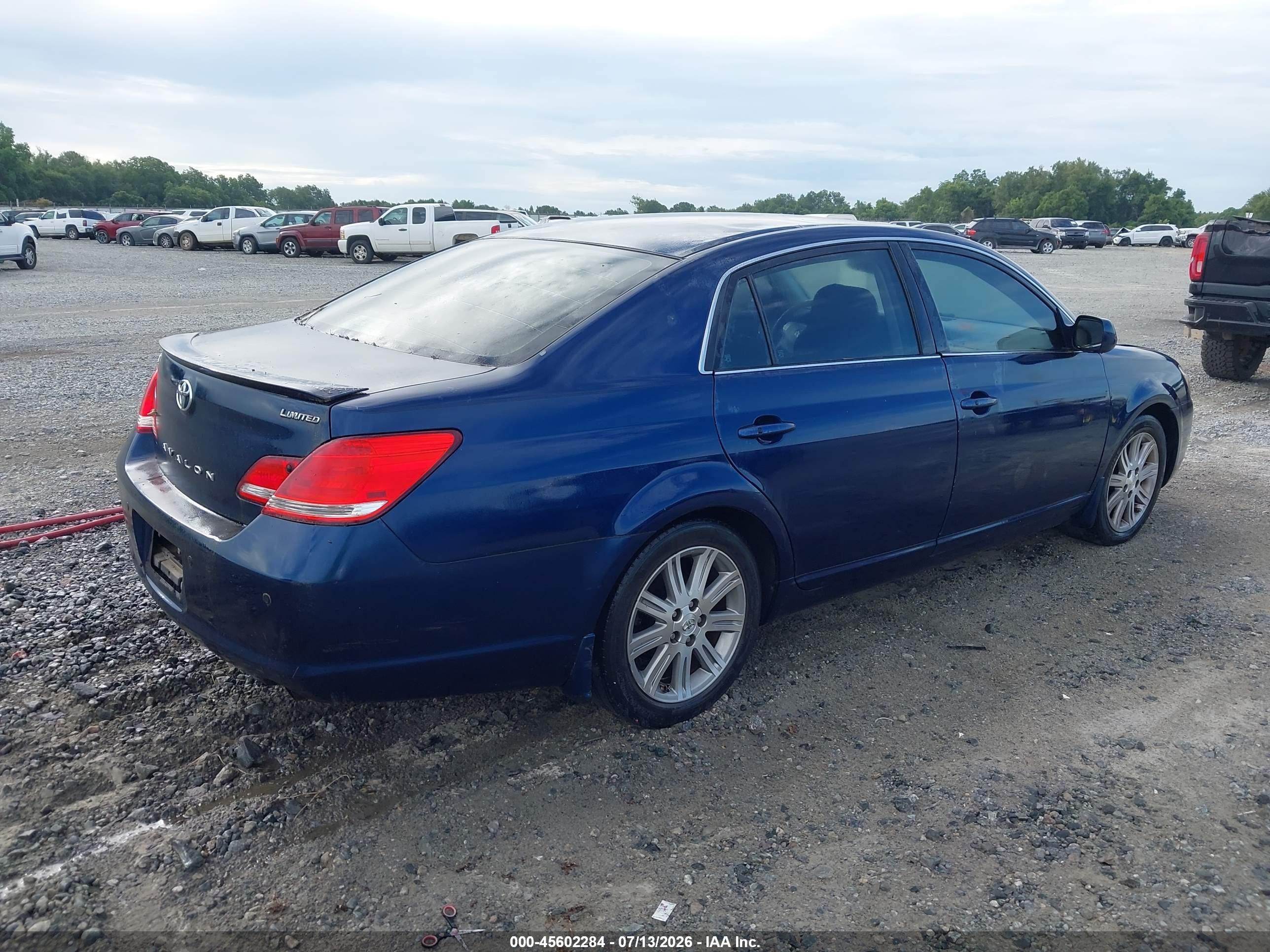 2007 Toyota Avalon Limited Black vin: 4T1BK36B17U227743