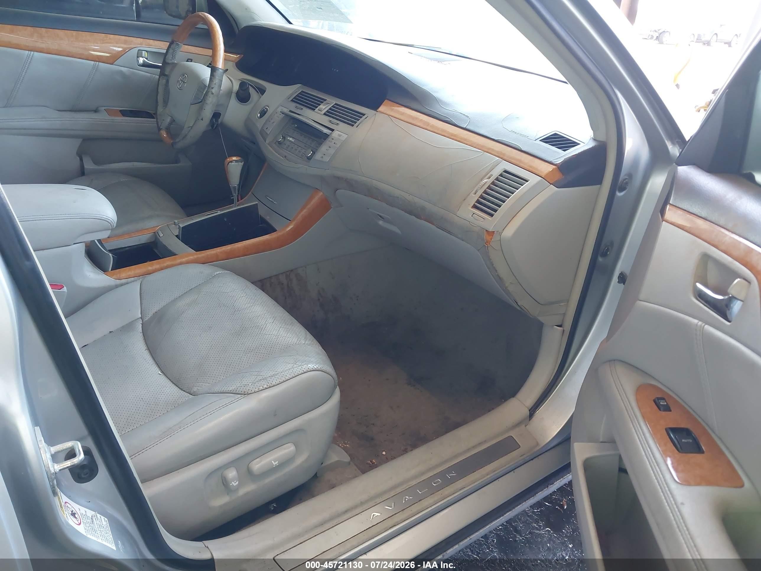 2007 Toyota Avalon Limited Silver vin: 4T1BK36B17U230982