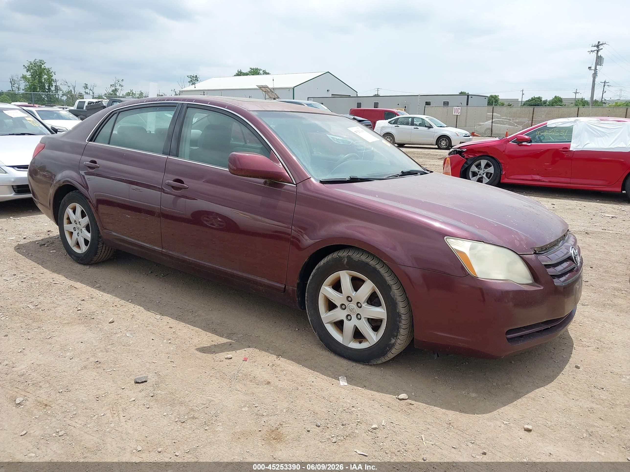 2007 Toyota Avalon Xl/xls/touring/limited Maroon vin: 4T1BK36B17U235647