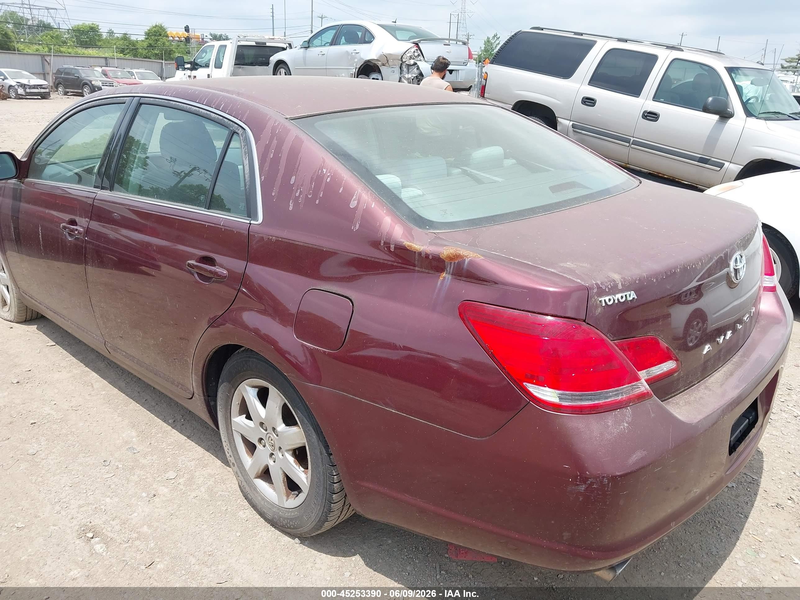 2007 Toyota Avalon Xl/xls/touring/limited Maroon vin: 4T1BK36B17U235647