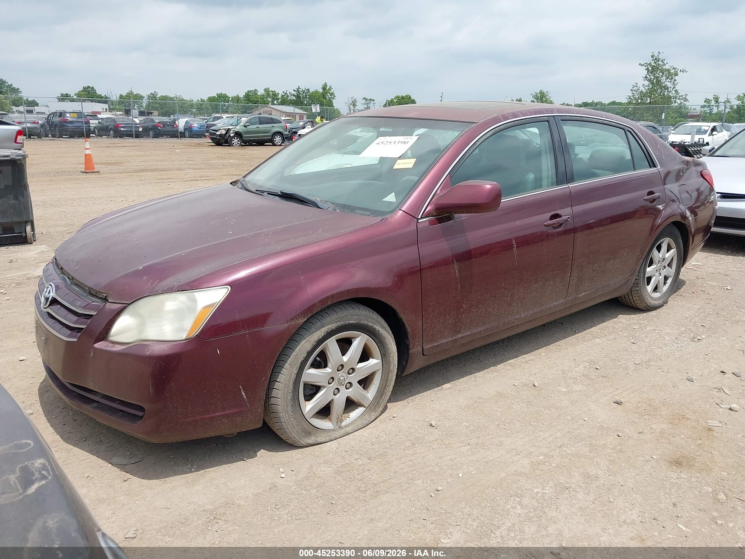 2007 Toyota Avalon Xl/xls/touring/limited Maroon vin: 4T1BK36B17U235647