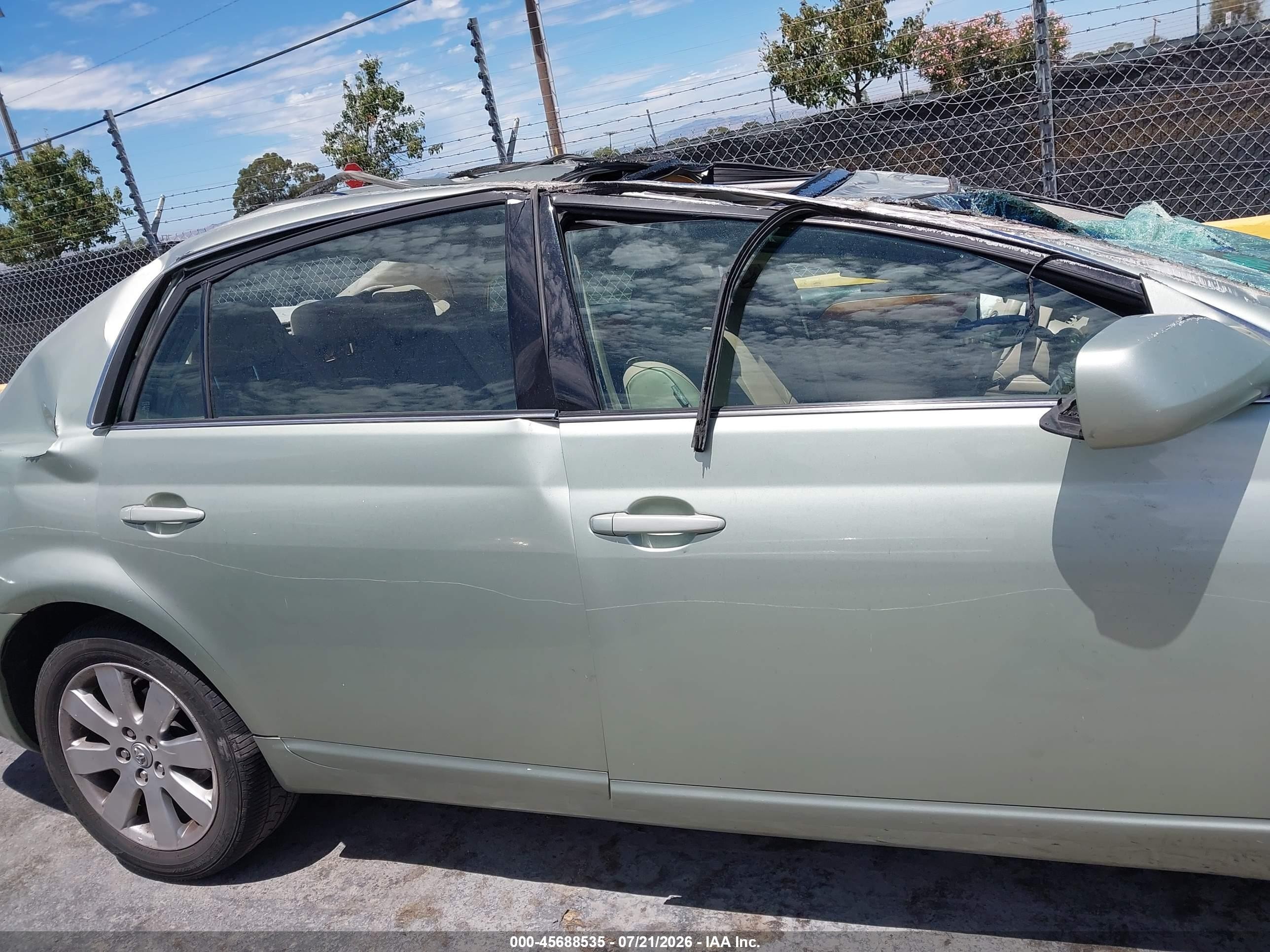 2007 Toyota Avalon Xls Green vin: 4T1BK36B17U244087