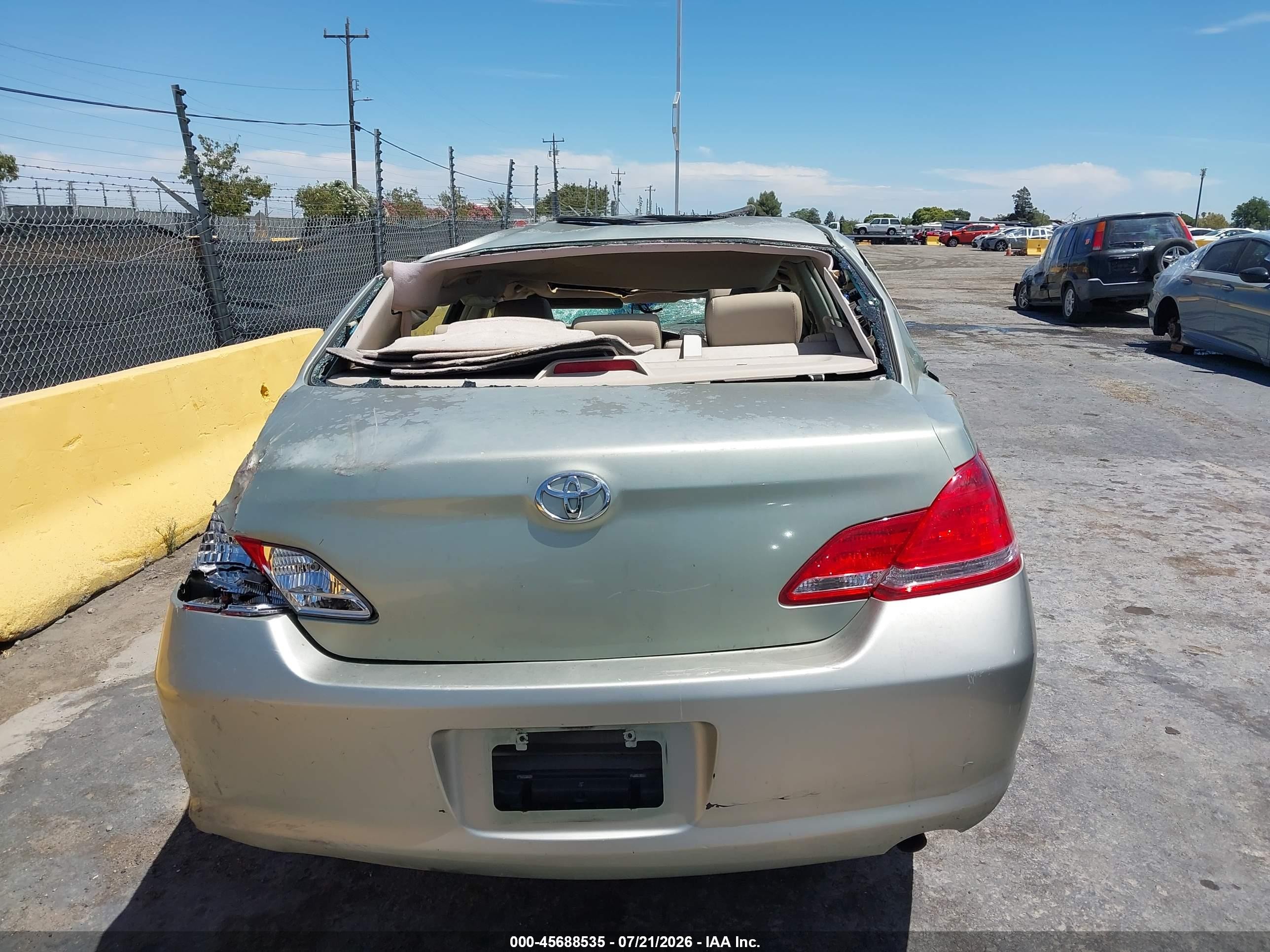 2007 Toyota Avalon Xls Green vin: 4T1BK36B17U244087