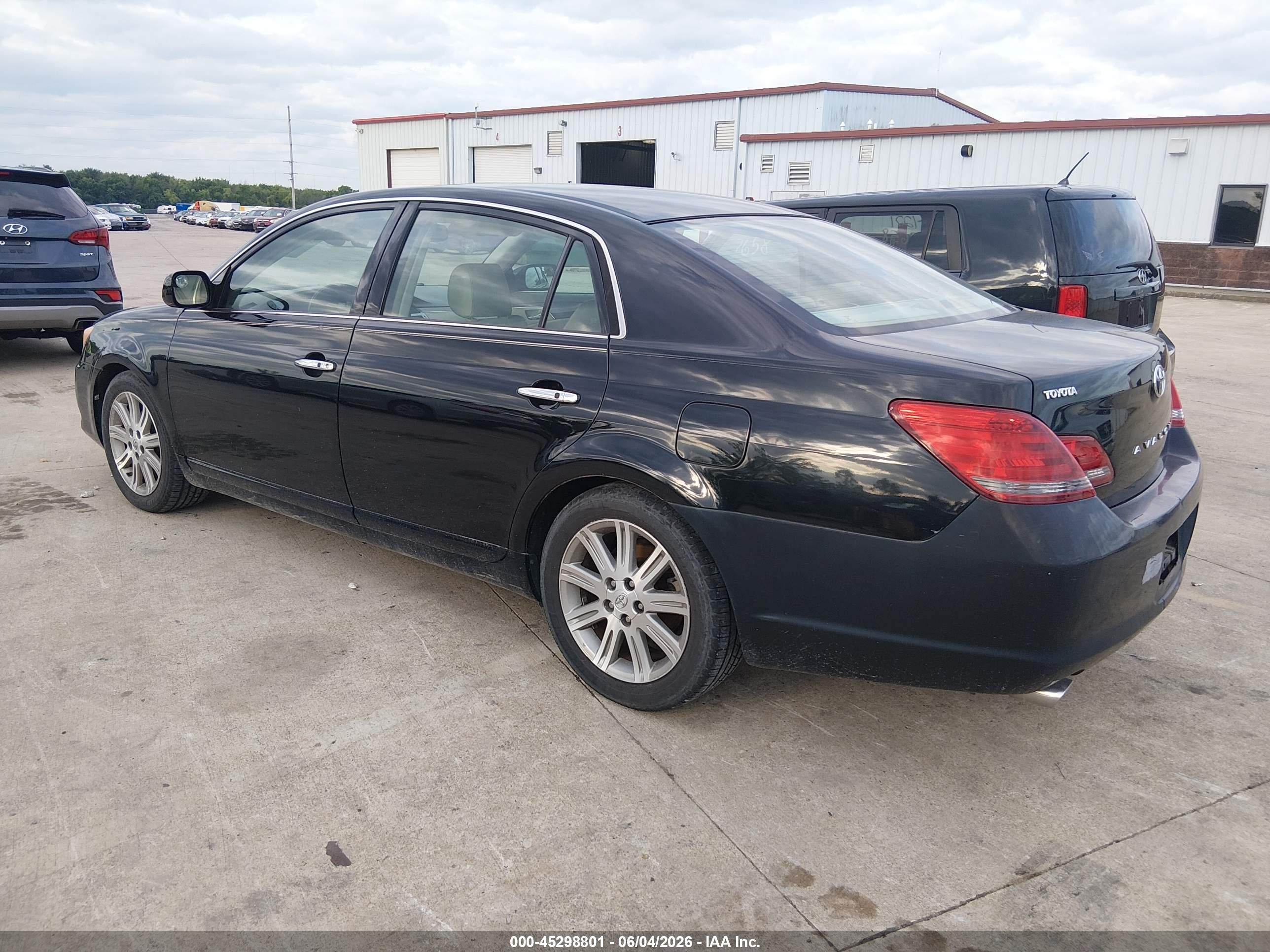 2008 Toyota Avalon Limited Black vin: 4T1BK36B18U275485