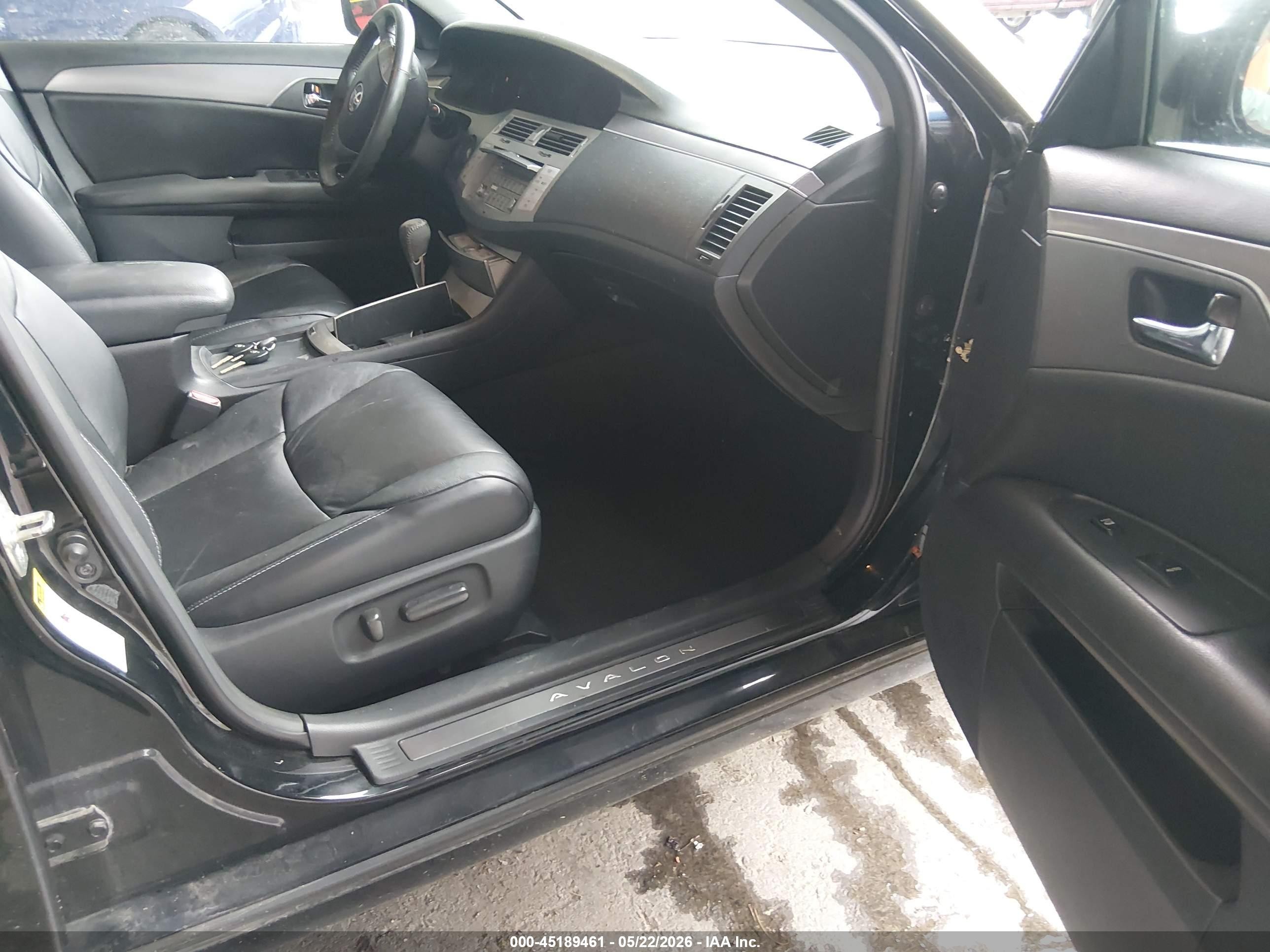 2008 Toyota Avalon Touring Black vin: 4T1BK36B18U288835