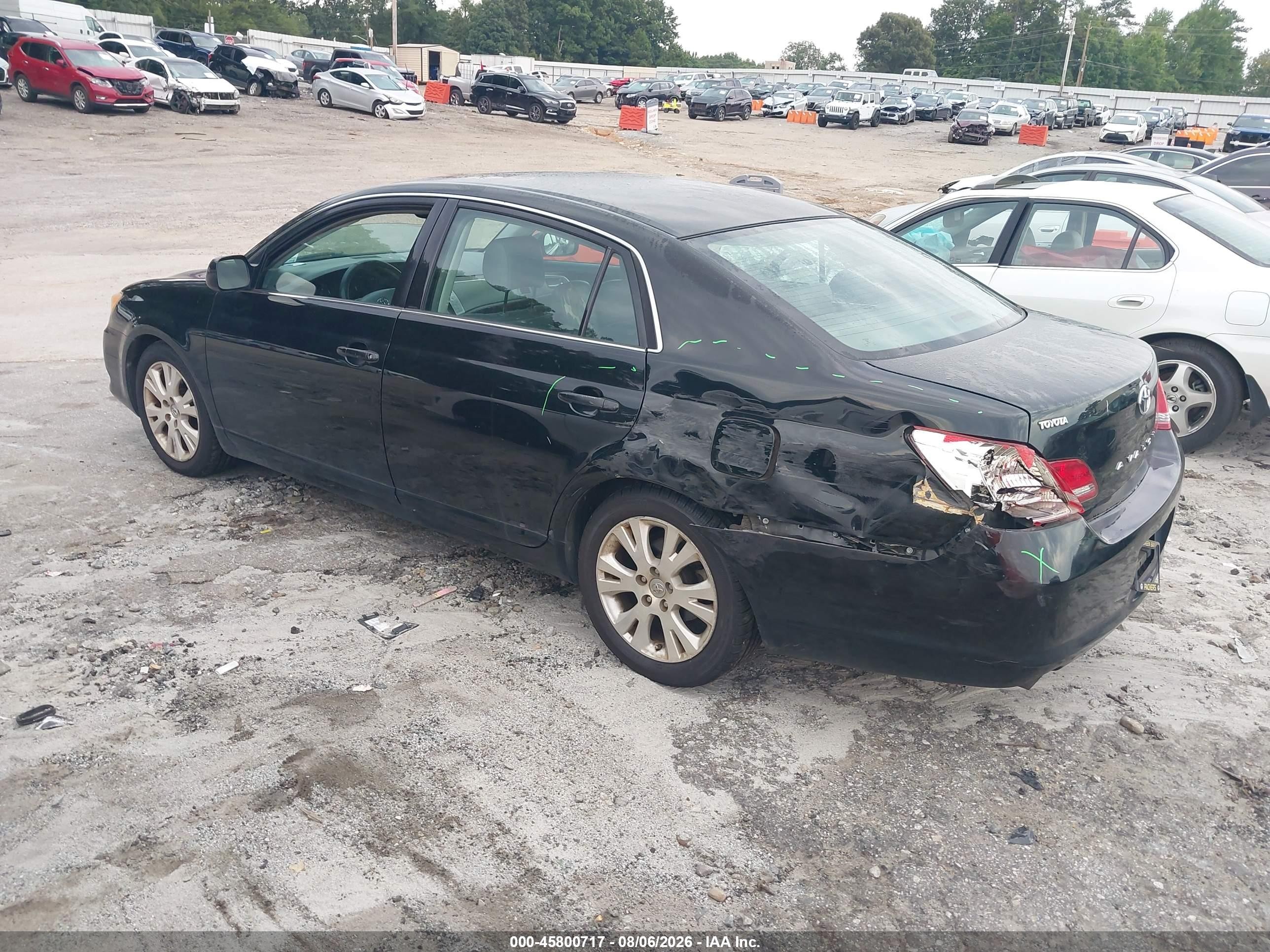2008 Toyota Avalon Xls Черный vin: 4T1BK36B18U313166