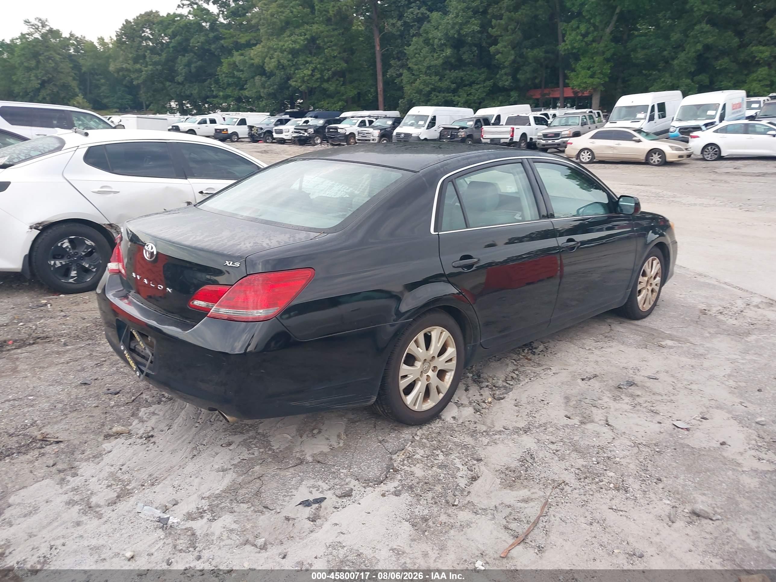 2008 Toyota Avalon Xls Черный vin: 4T1BK36B18U313166