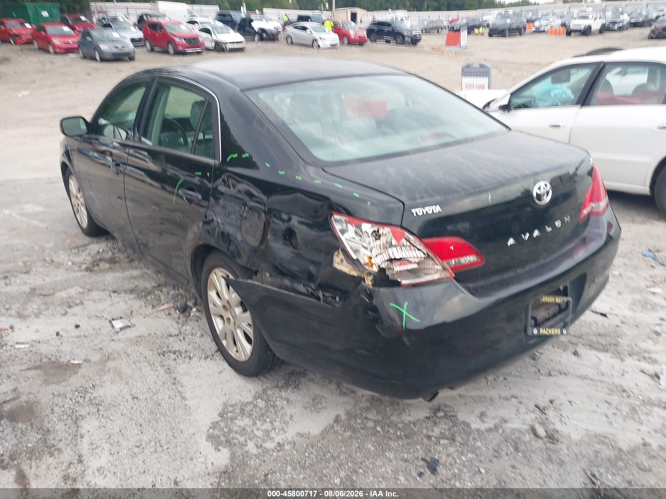 2008 Toyota Avalon Xls Черный vin: 4T1BK36B18U313166