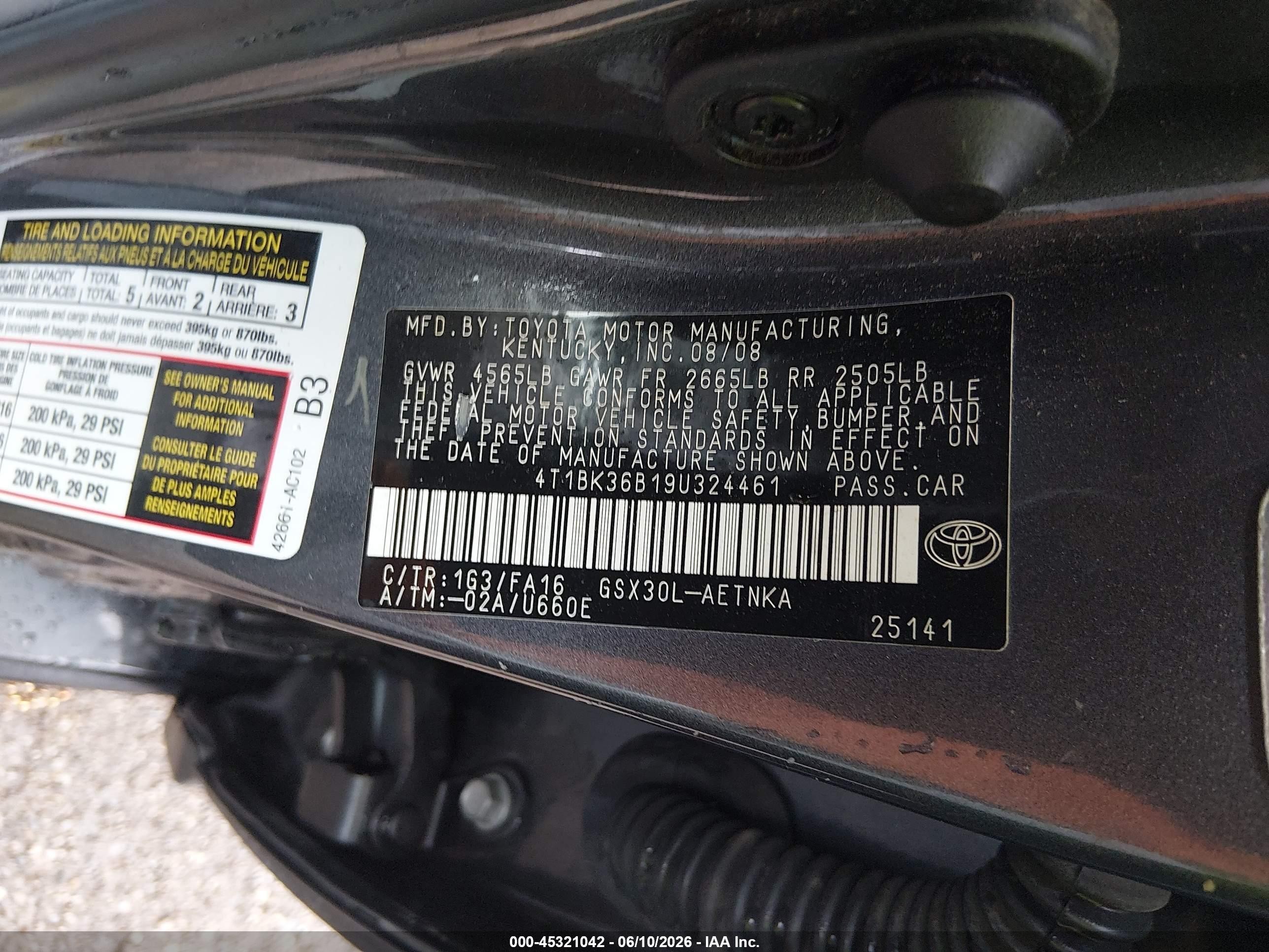 2009 Toyota Avalon Xl Gray vin: 4T1BK36B19U324461
