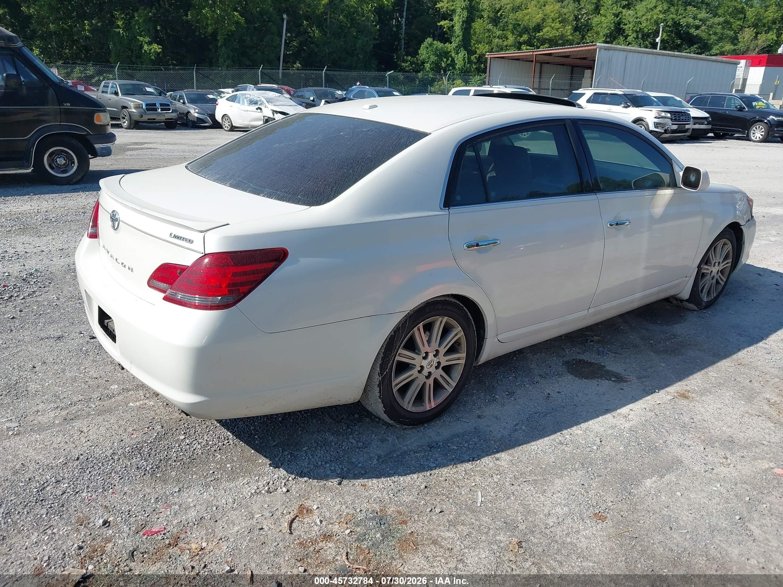 2009 Toyota Avalon Limited White vin: 4T1BK36B19U329255