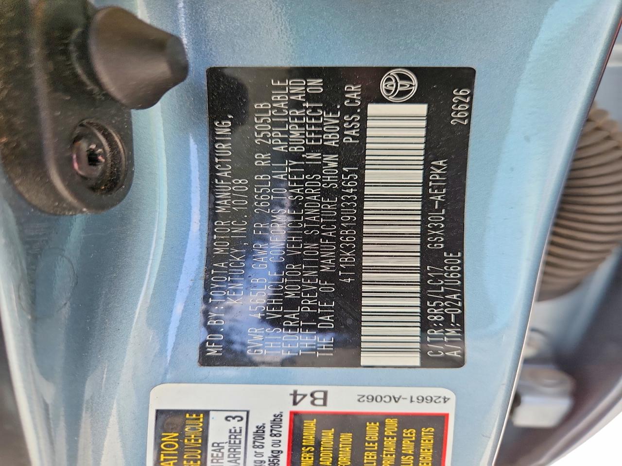 2009 Toyota Avalon Limited Blue vin: 4T1BK36B19U334651