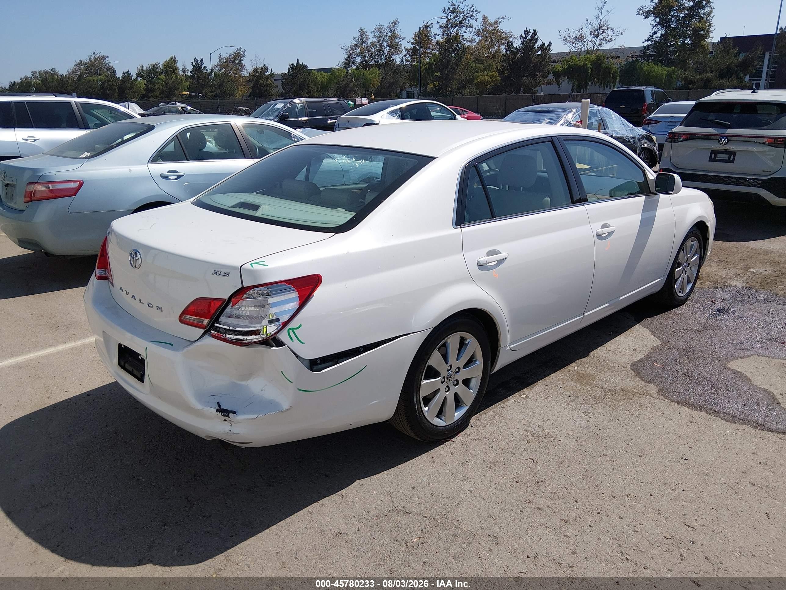 2006 Toyota Avalon Xls White vin: 4T1BK36B26U076099
