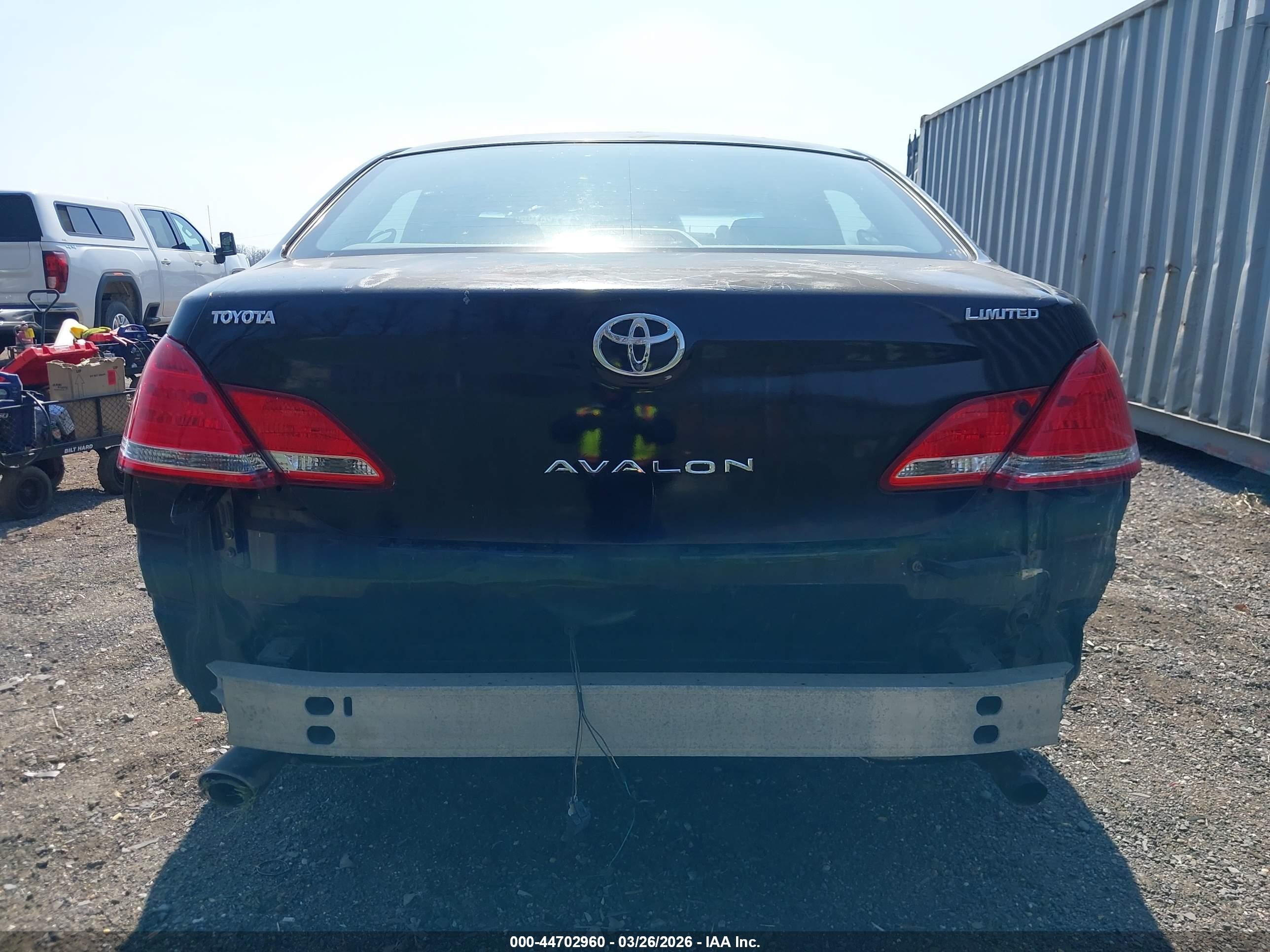 2006 Toyota Avalon Limited Black vin: 4T1BK36B26U113846