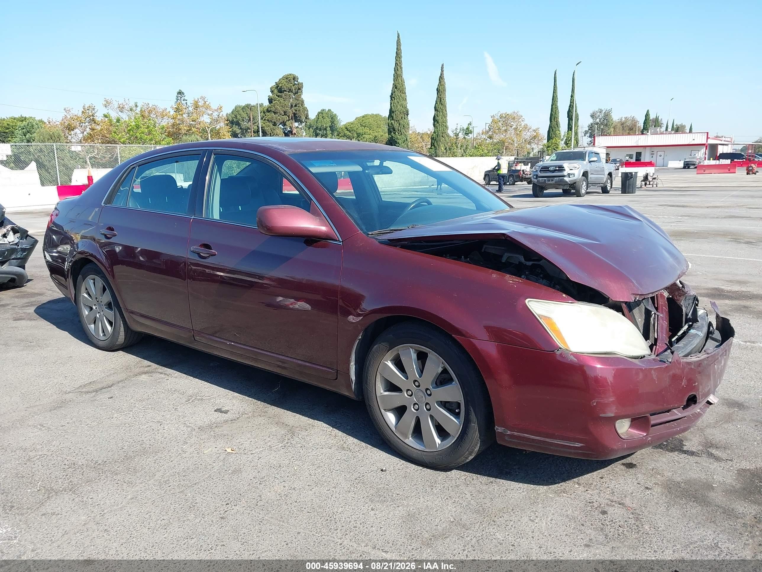 2006 Toyota Avalon Touring Burgundy vin: 4T1BK36B26U124314