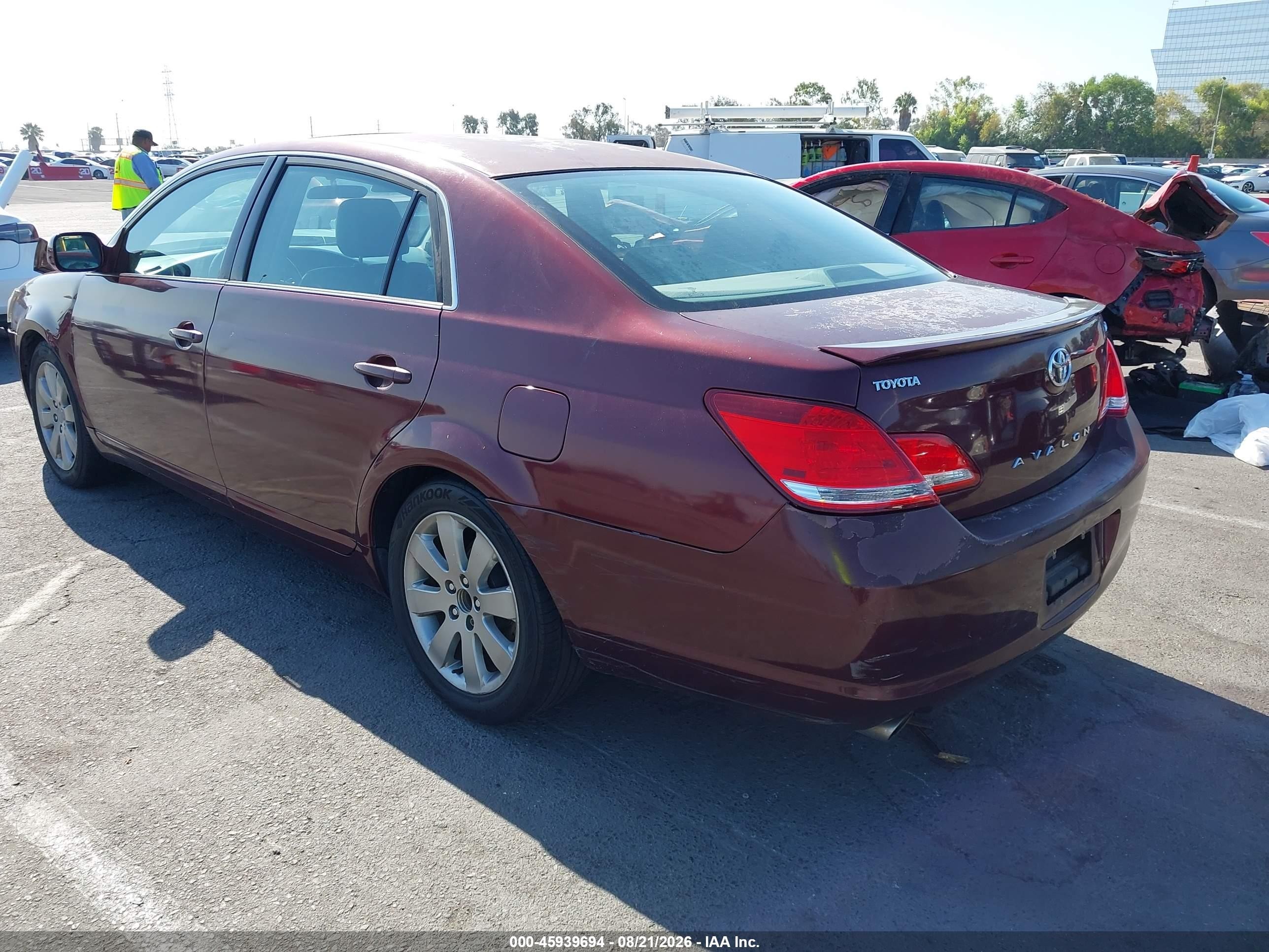 2006 Toyota Avalon Touring Burgundy vin: 4T1BK36B26U124314