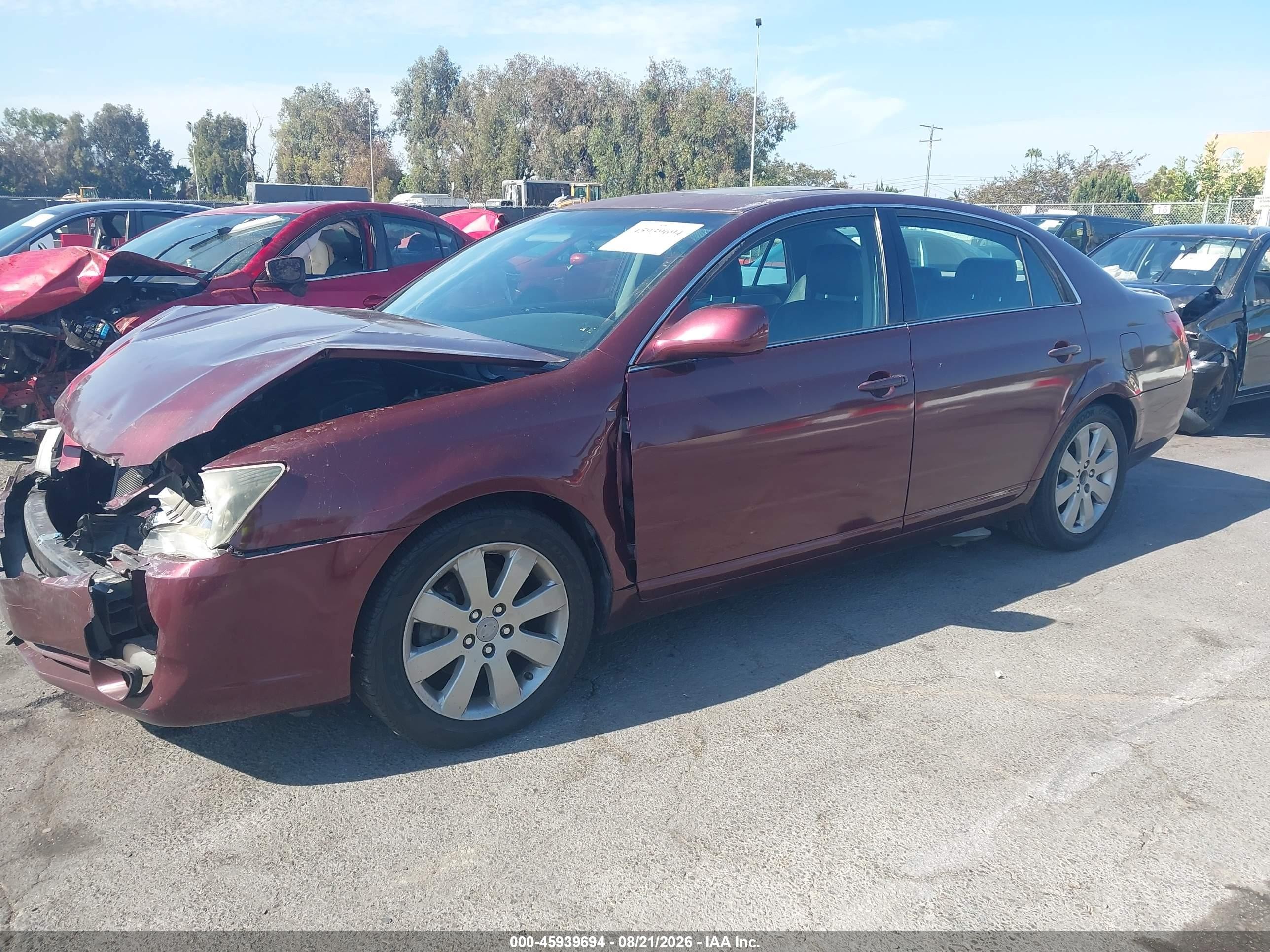 2006 Toyota Avalon Touring Burgundy vin: 4T1BK36B26U124314