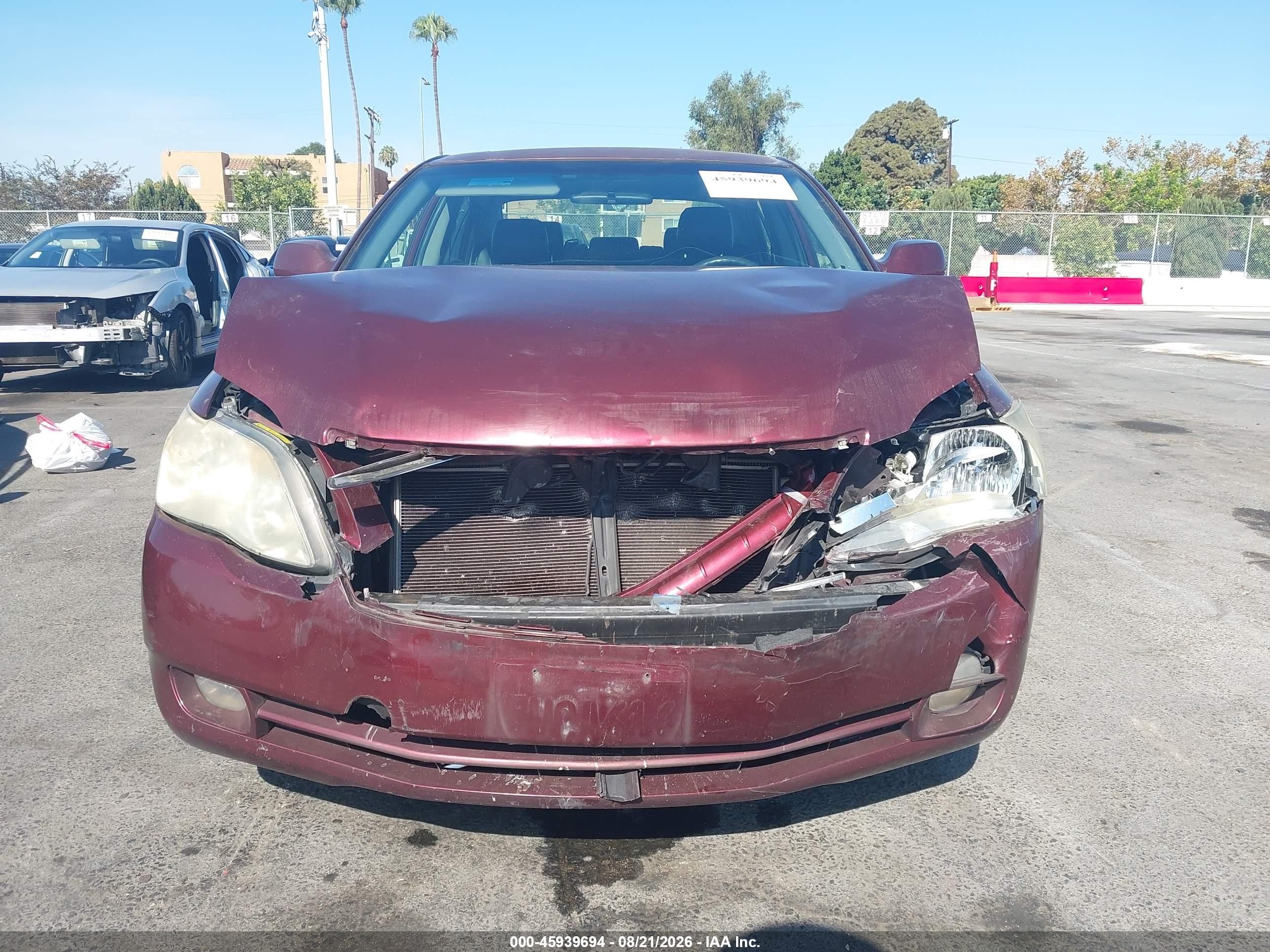 2006 Toyota Avalon Touring Burgundy vin: 4T1BK36B26U124314