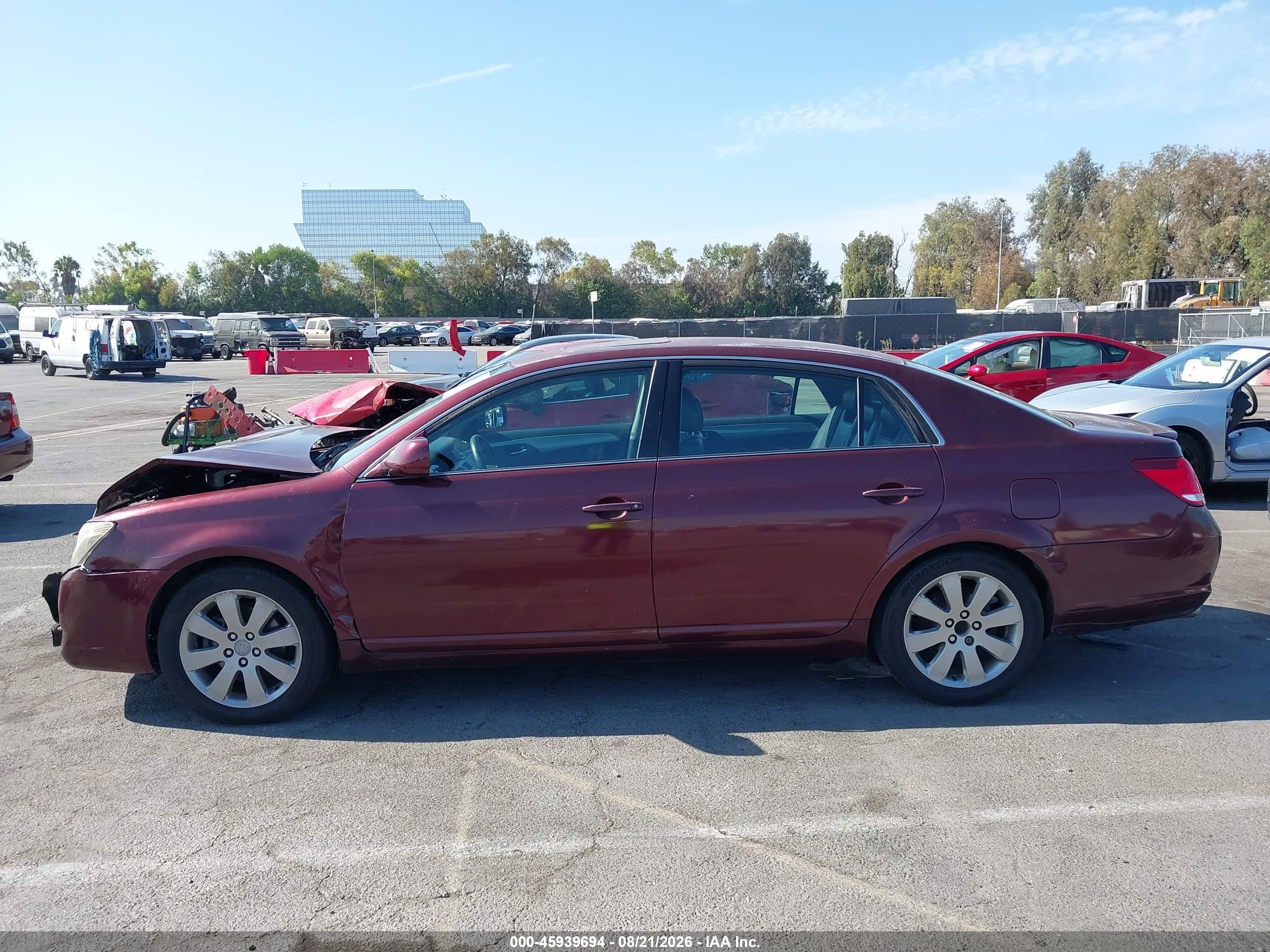 2006 Toyota Avalon Touring Burgundy vin: 4T1BK36B26U124314