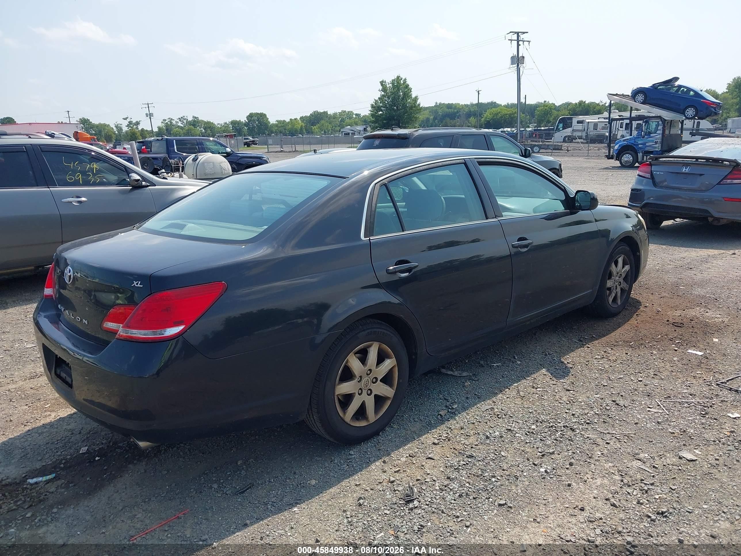 2006 Toyota Avalon Xl Black vin: 4T1BK36B26U124796