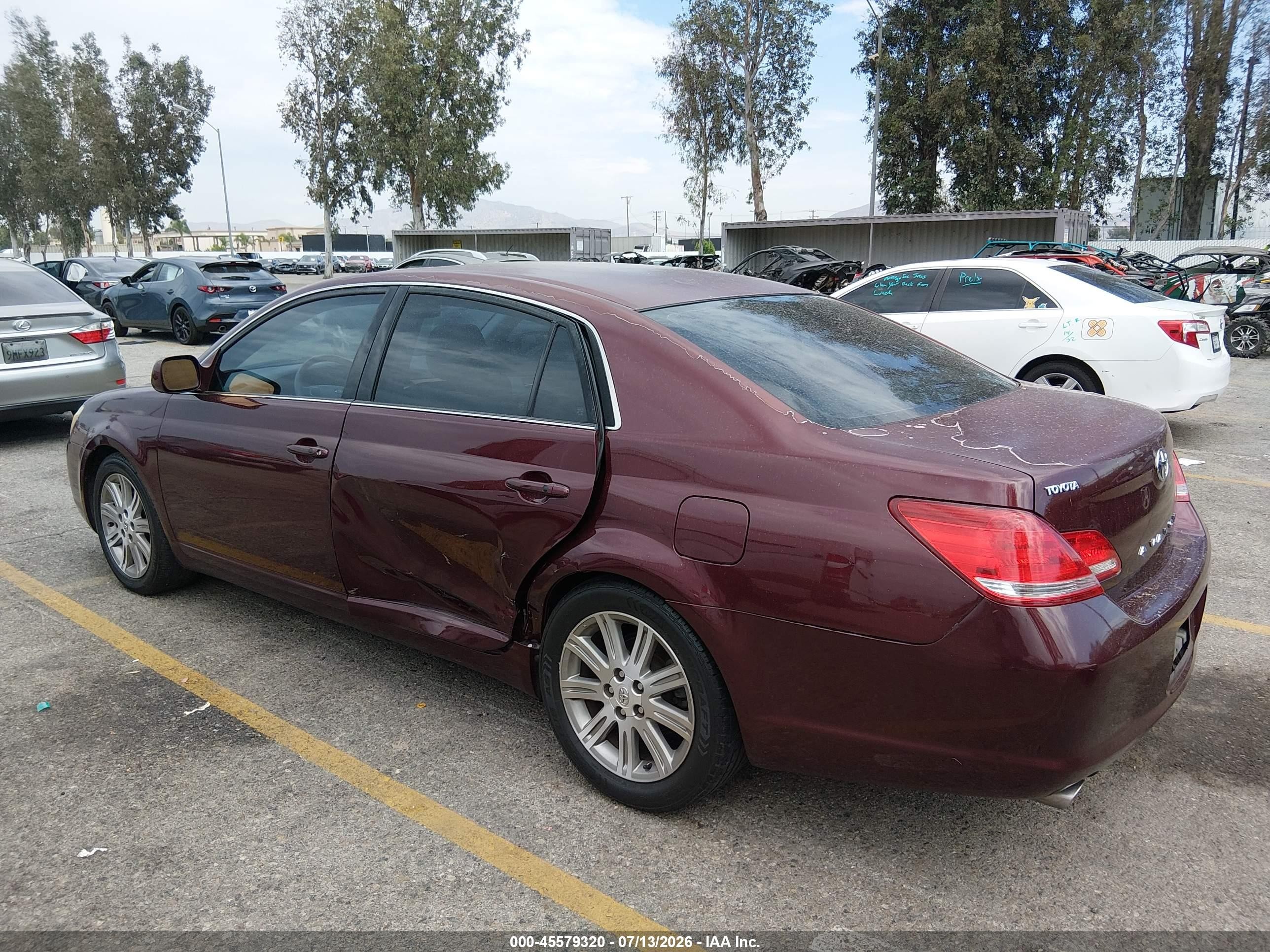 2006 Toyota Avalon Limited Burgundy vin: 4T1BK36B26U167373