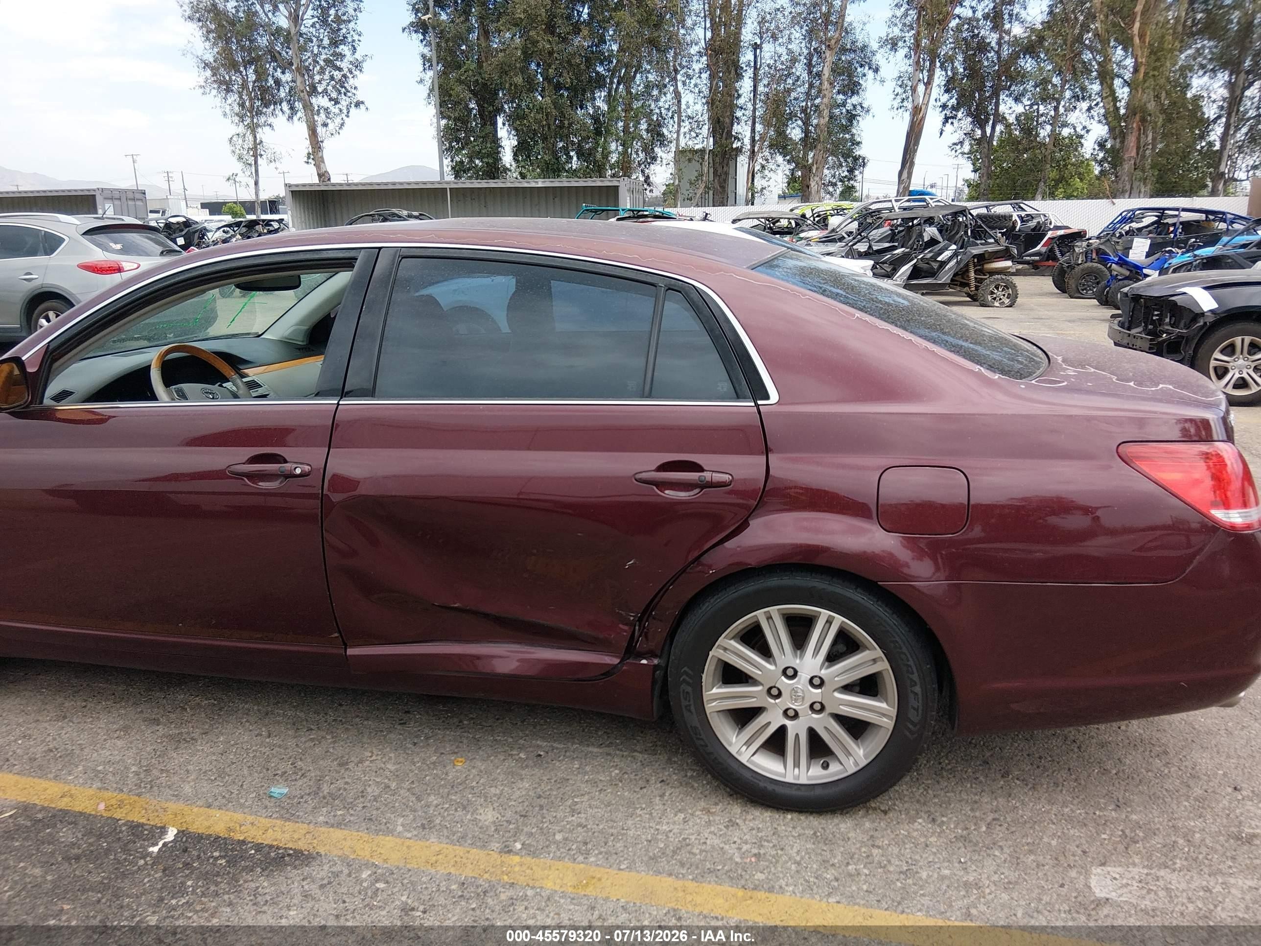 2006 Toyota Avalon Limited Burgundy vin: 4T1BK36B26U167373