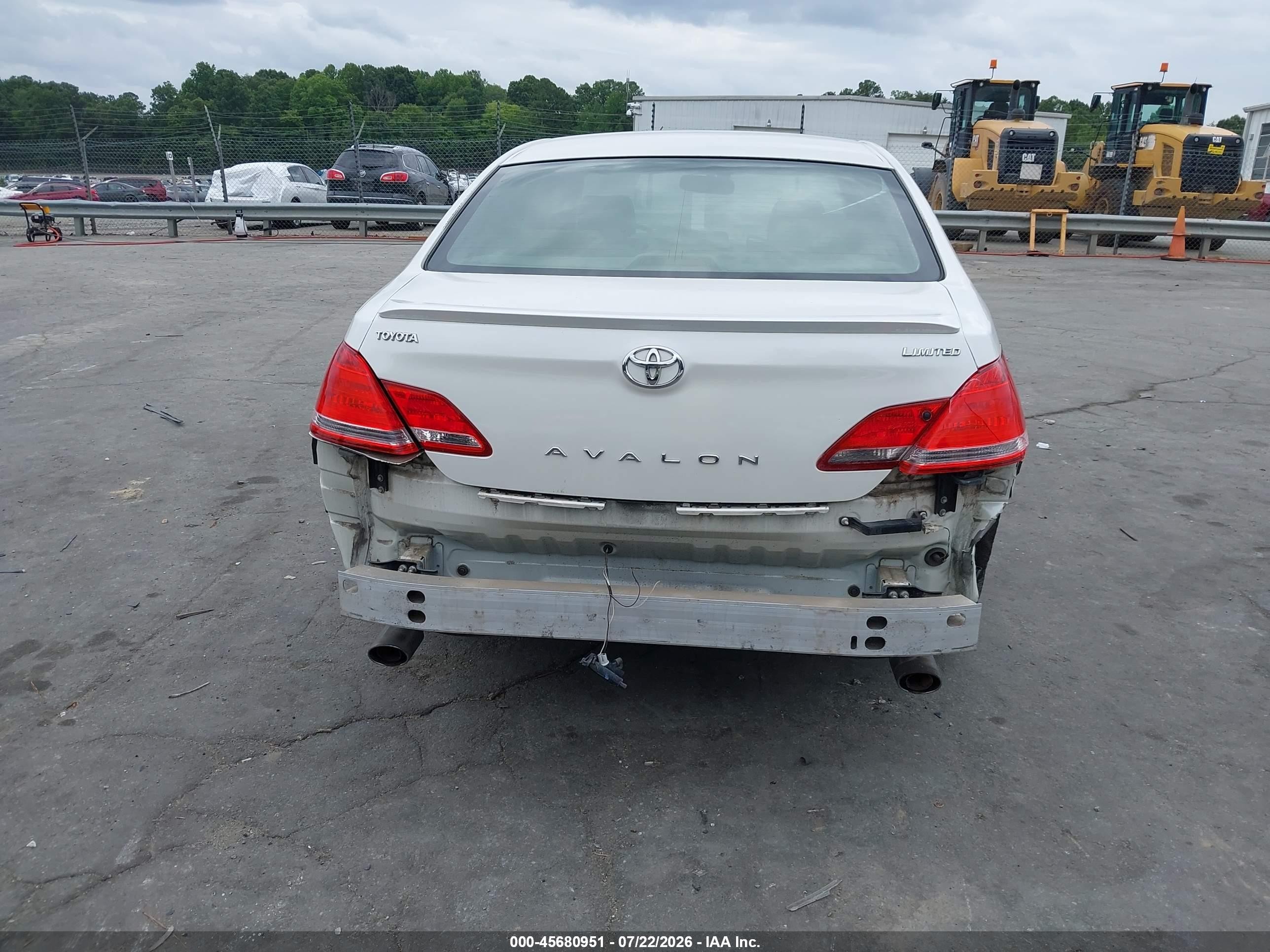 2007 Toyota Avalon Limited White vin: 4T1BK36B27U171697