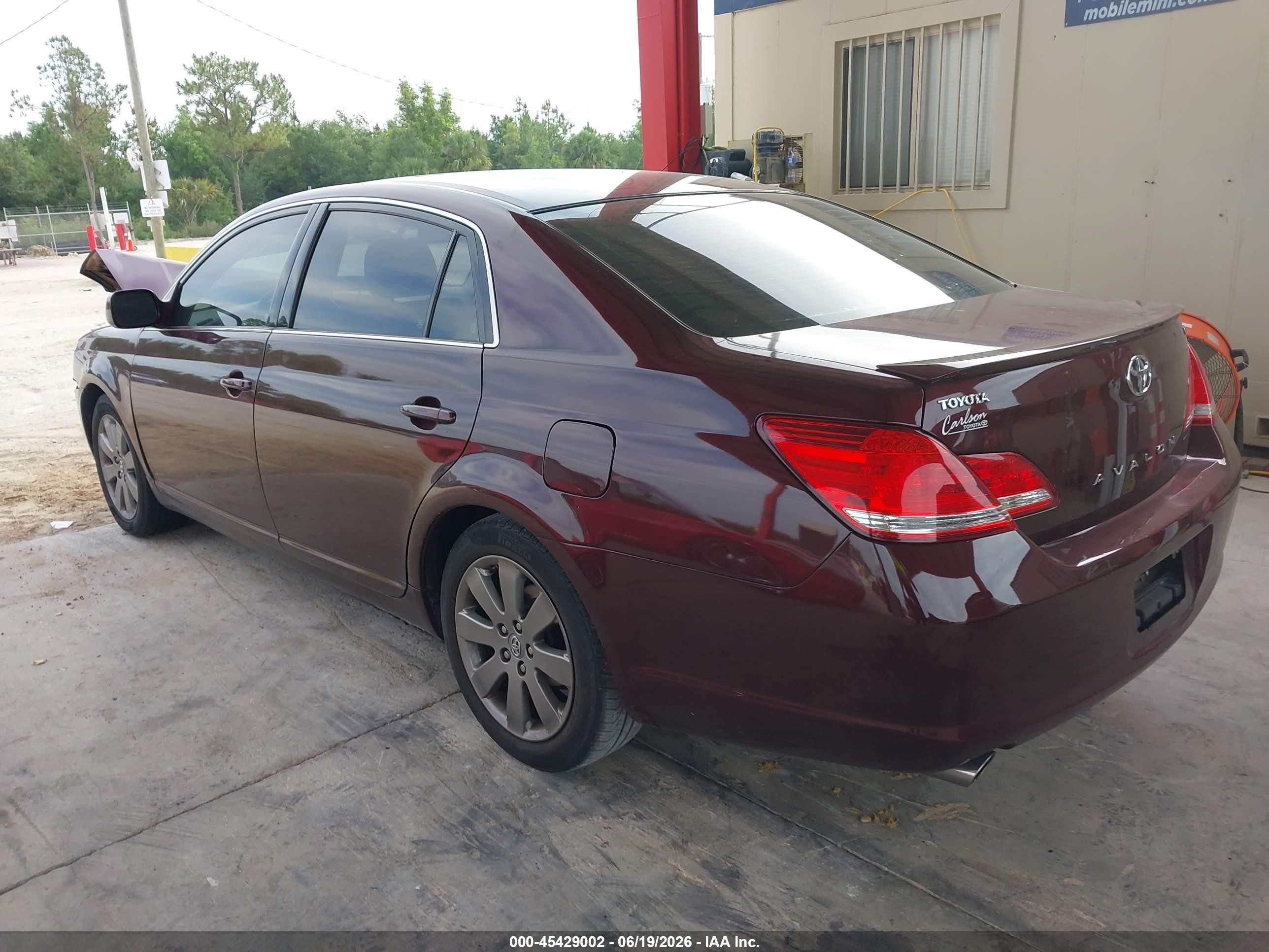 2007 Toyota Avalon Touring Maroon vin: 4T1BK36B27U214113
