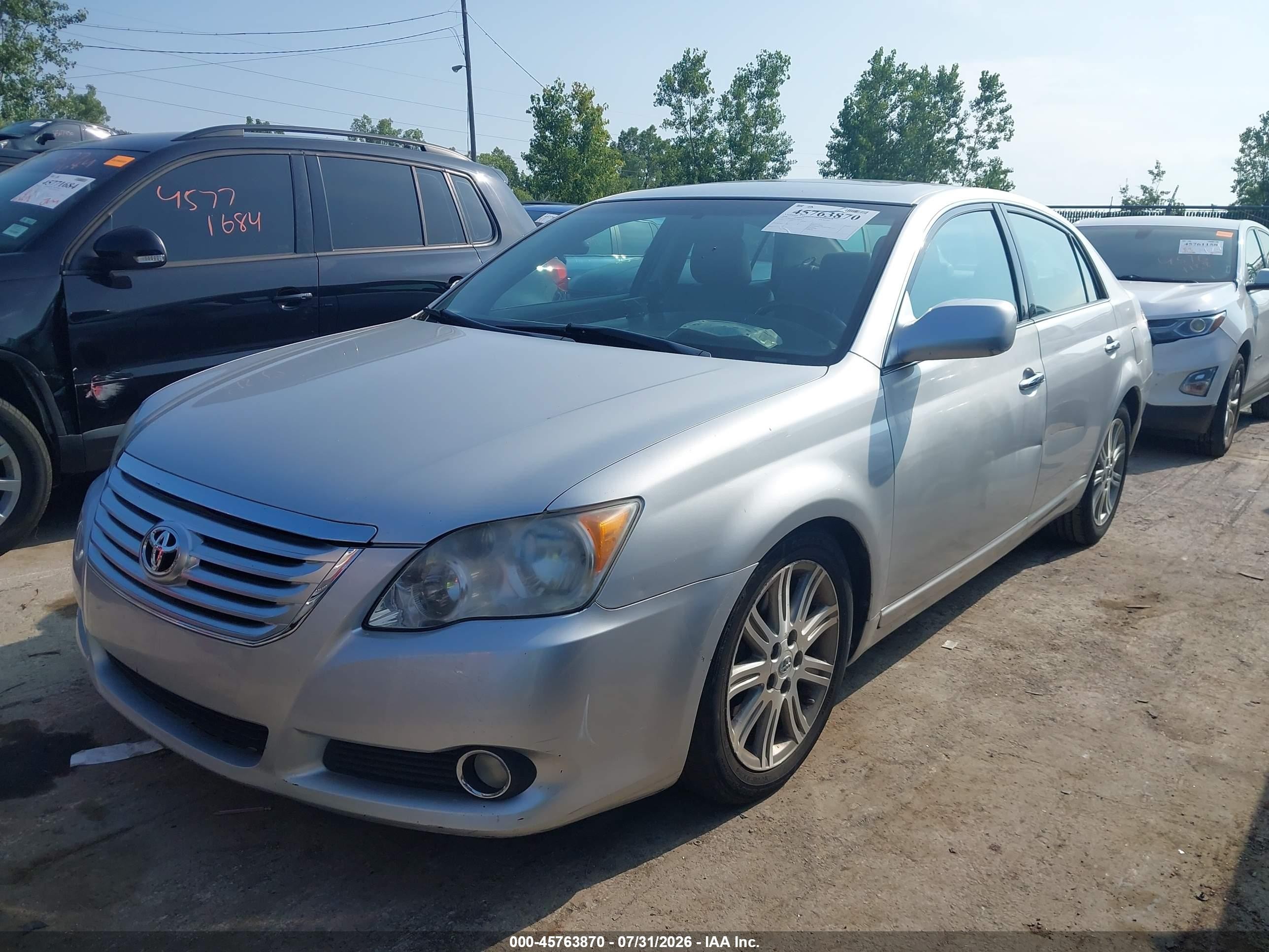 2008 Toyota Avalon Limited Серебряный vin: 4T1BK36B28U260848