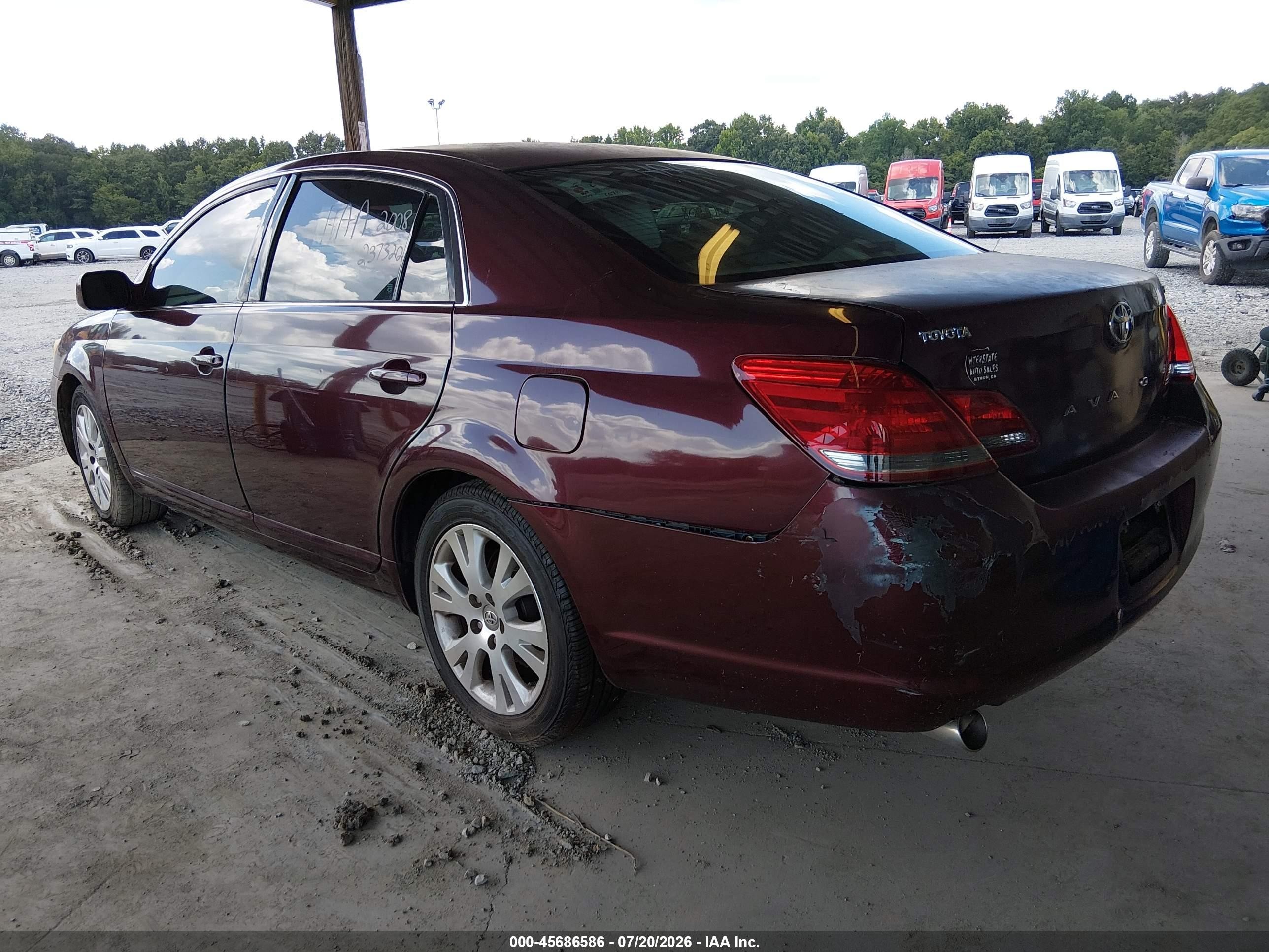 2008 Toyota Avalon Xls Burgundy vin: 4T1BK36B28U266858