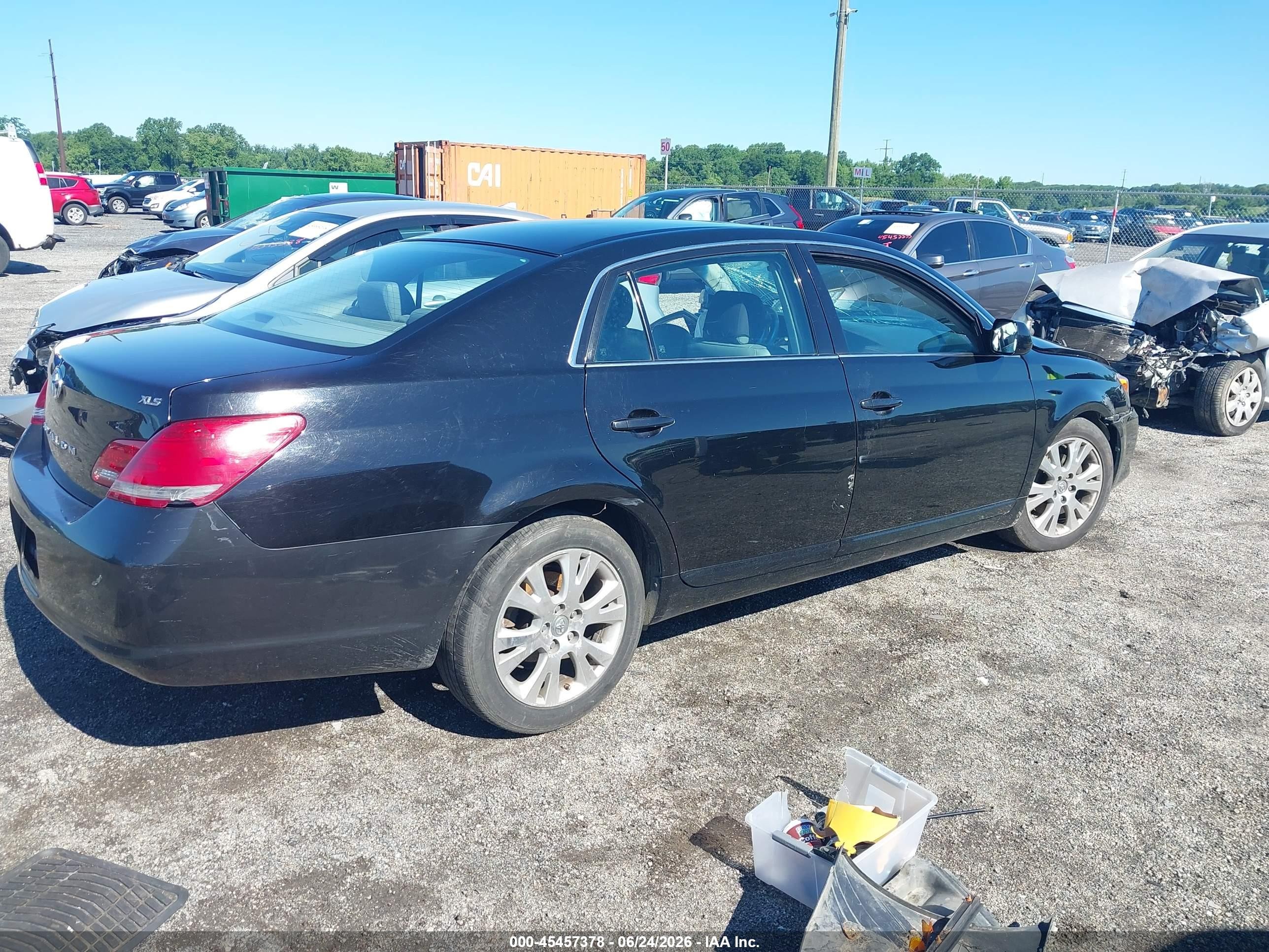 2008 Toyota Avalon Xls Black vin: 4T1BK36B28U281361