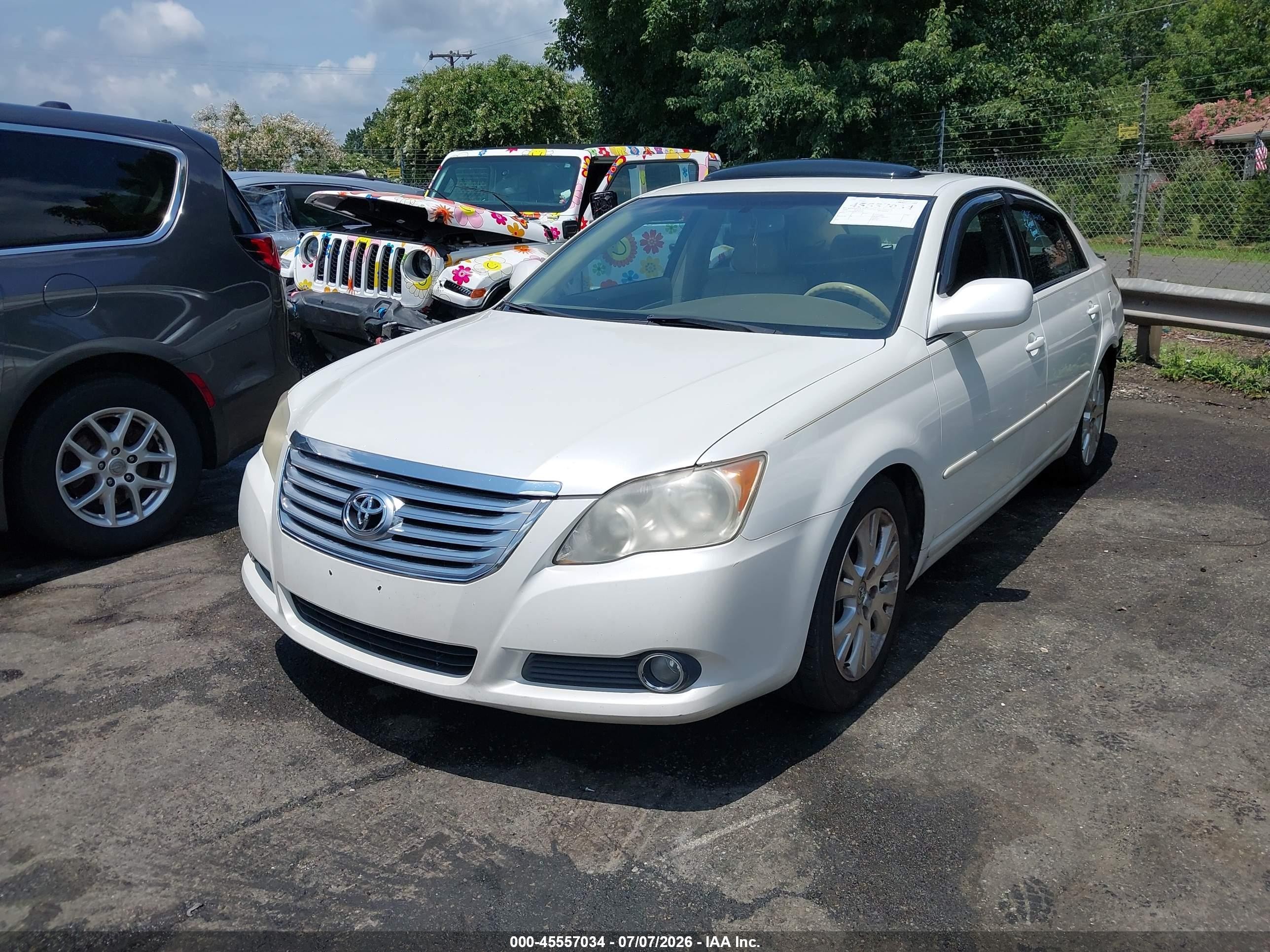 2008 Toyota Avalon Xls White vin: 4T1BK36B28U301074
