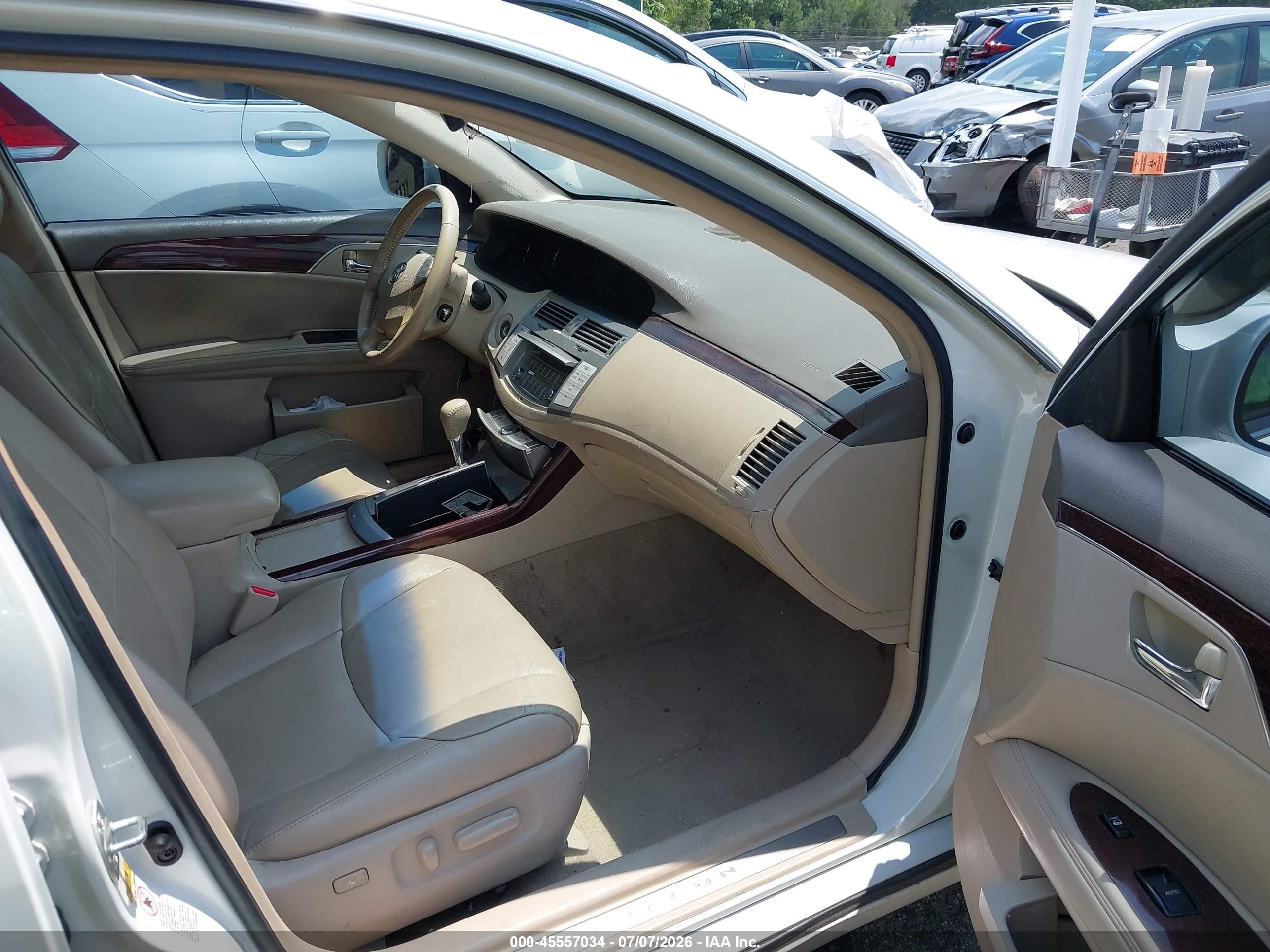2008 Toyota Avalon Xls White vin: 4T1BK36B28U301074