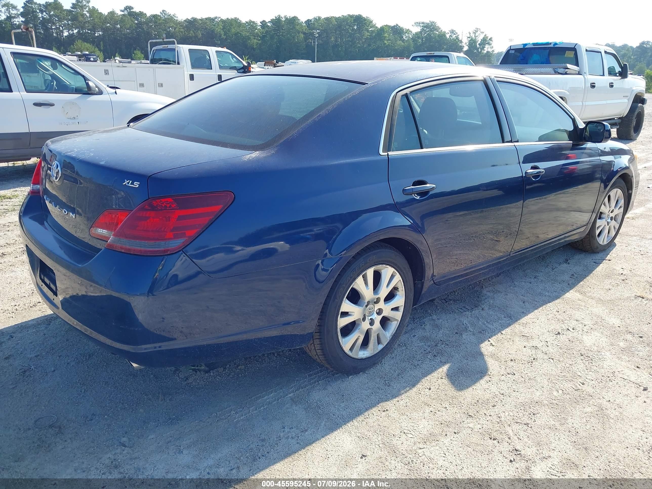 2008 Toyota Avalon Xls Blue vin: 4T1BK36B28U312382