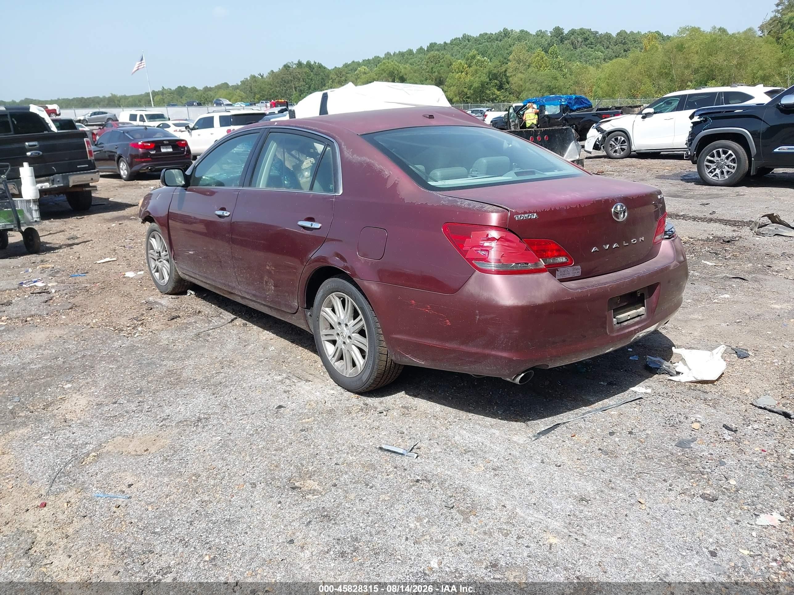 2009 Toyota Avalon Limited Maroon vin: 4T1BK36B29U340118