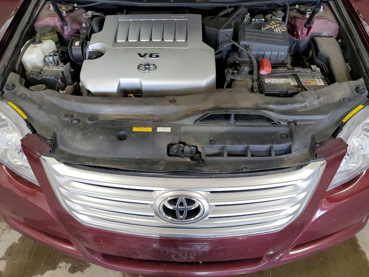 2009 Toyota Avalon Limited Burgundy vin: 4T1BK36B29U340829