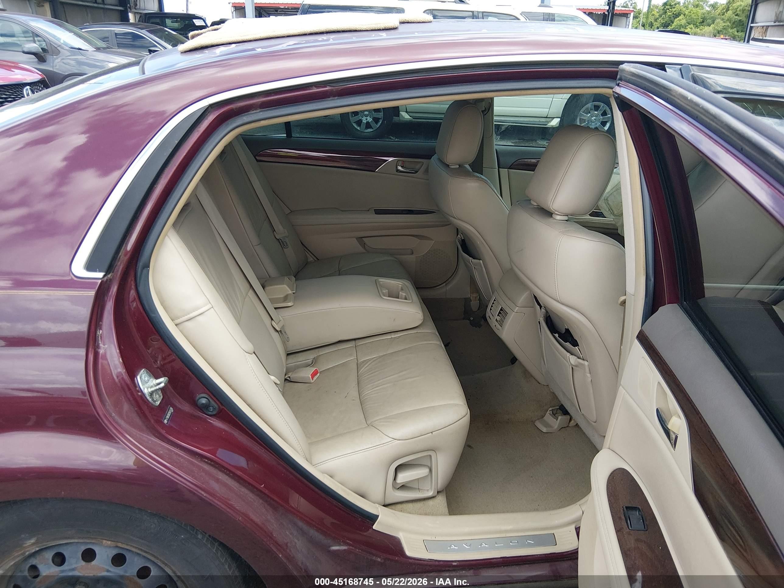 2009 Toyota Avalon Xls Burgundy vin: 4T1BK36B29U342306