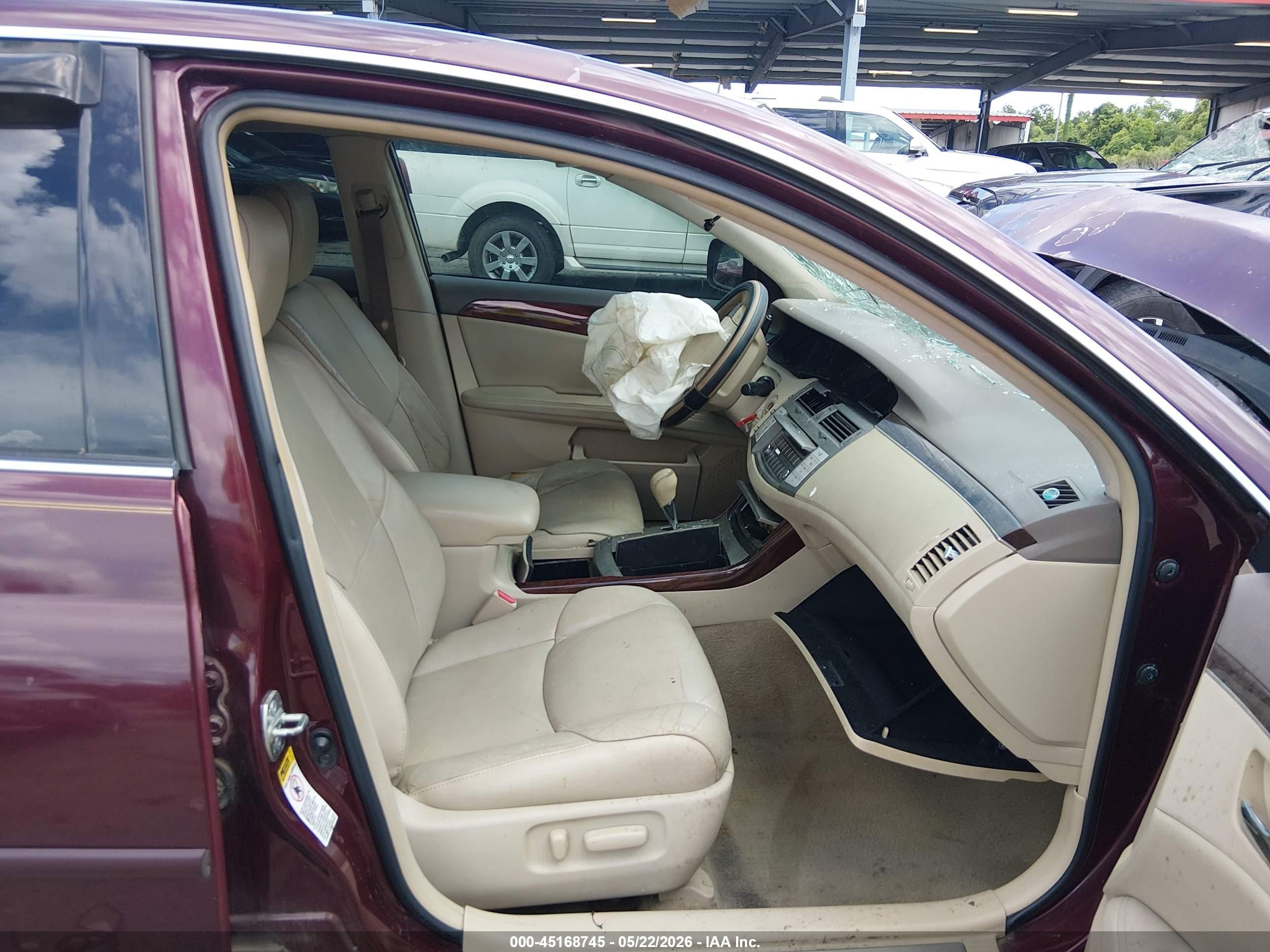 2009 Toyota Avalon Xls Burgundy vin: 4T1BK36B29U342306
