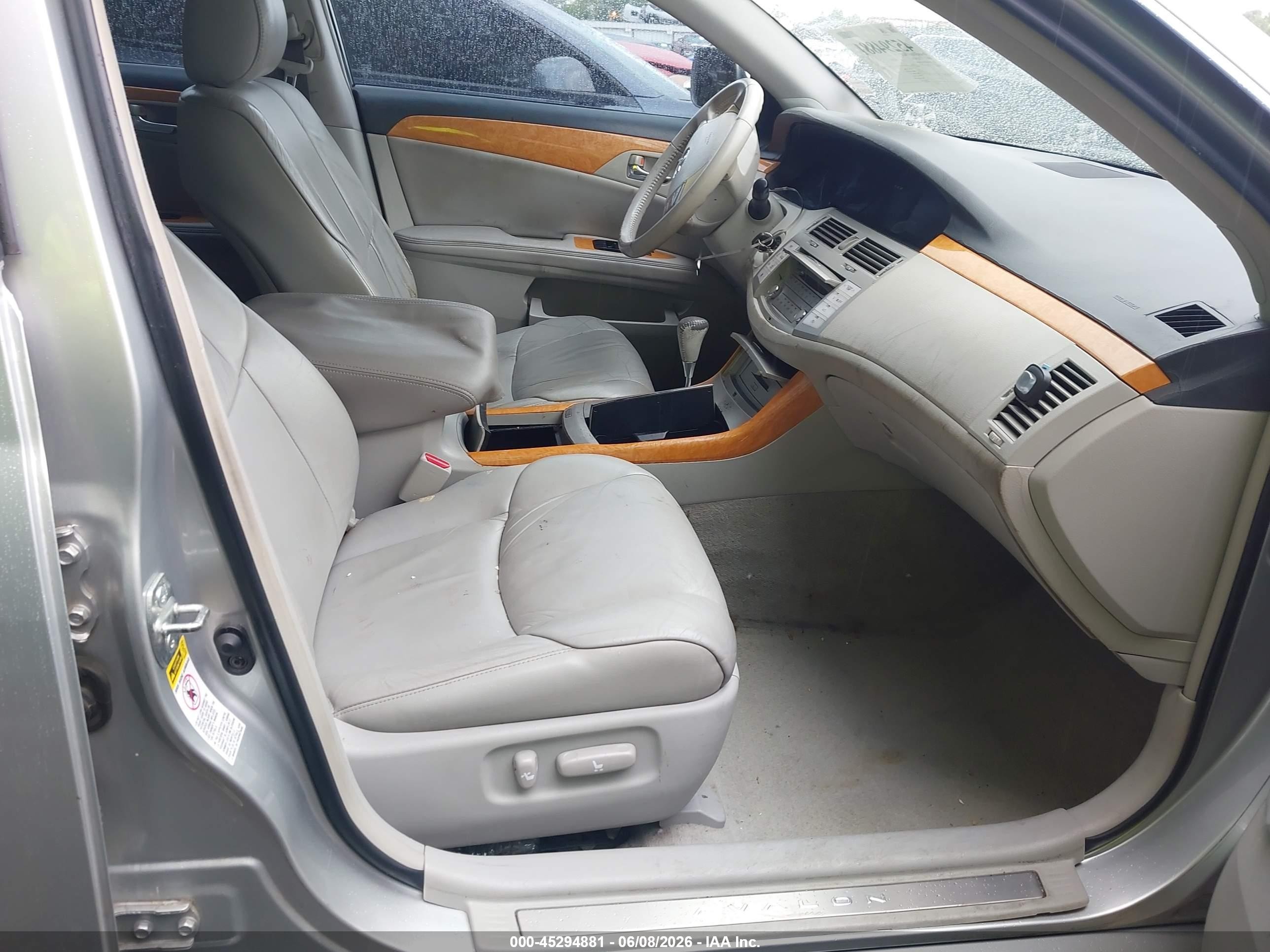 2005 Toyota Avalon Xl/xls/touring/limited Silver vin: 4T1BK36B35U005847