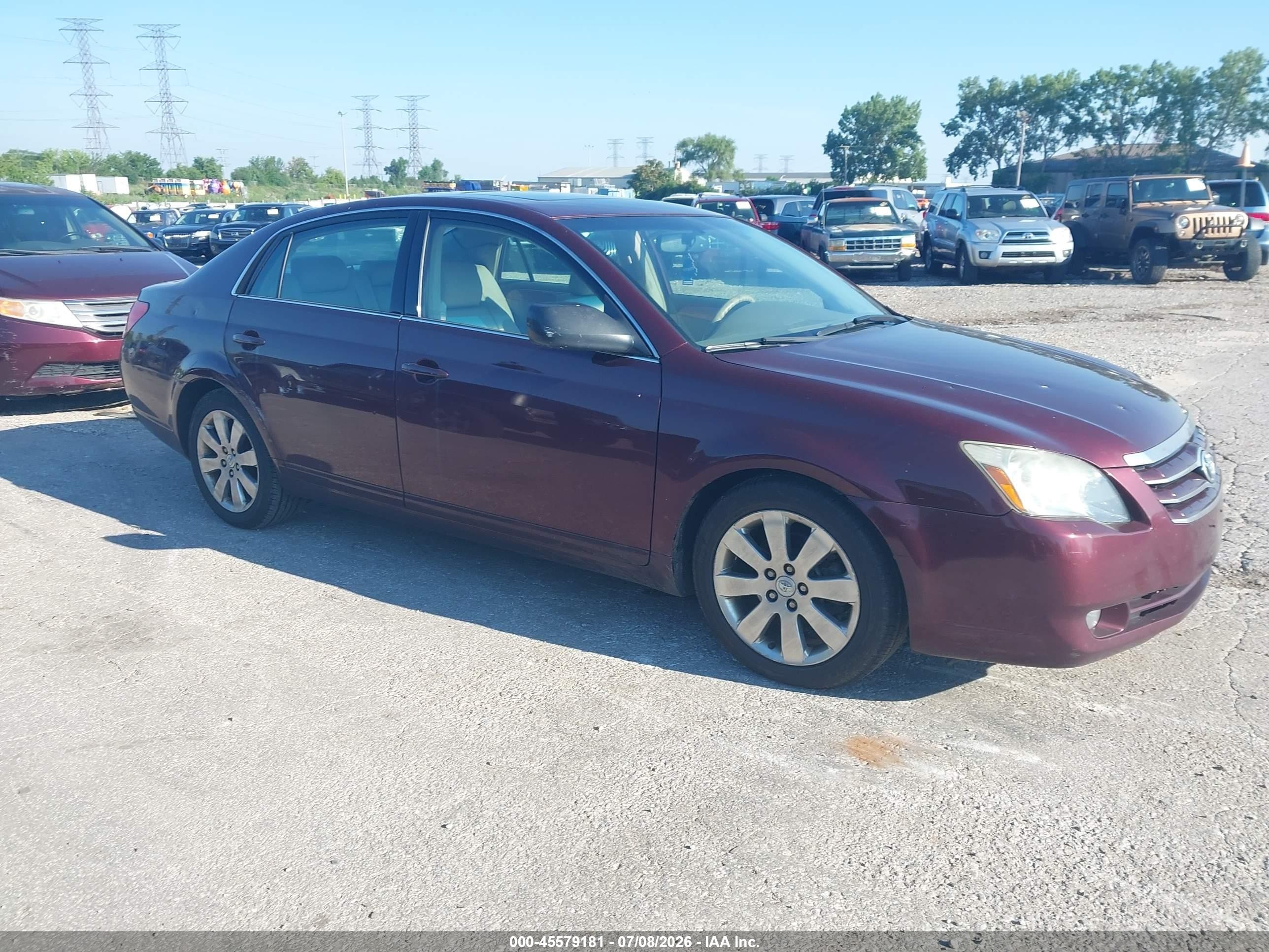 2005 Toyota Avalon Xls Burgundy vin: 4T1BK36B35U043787
