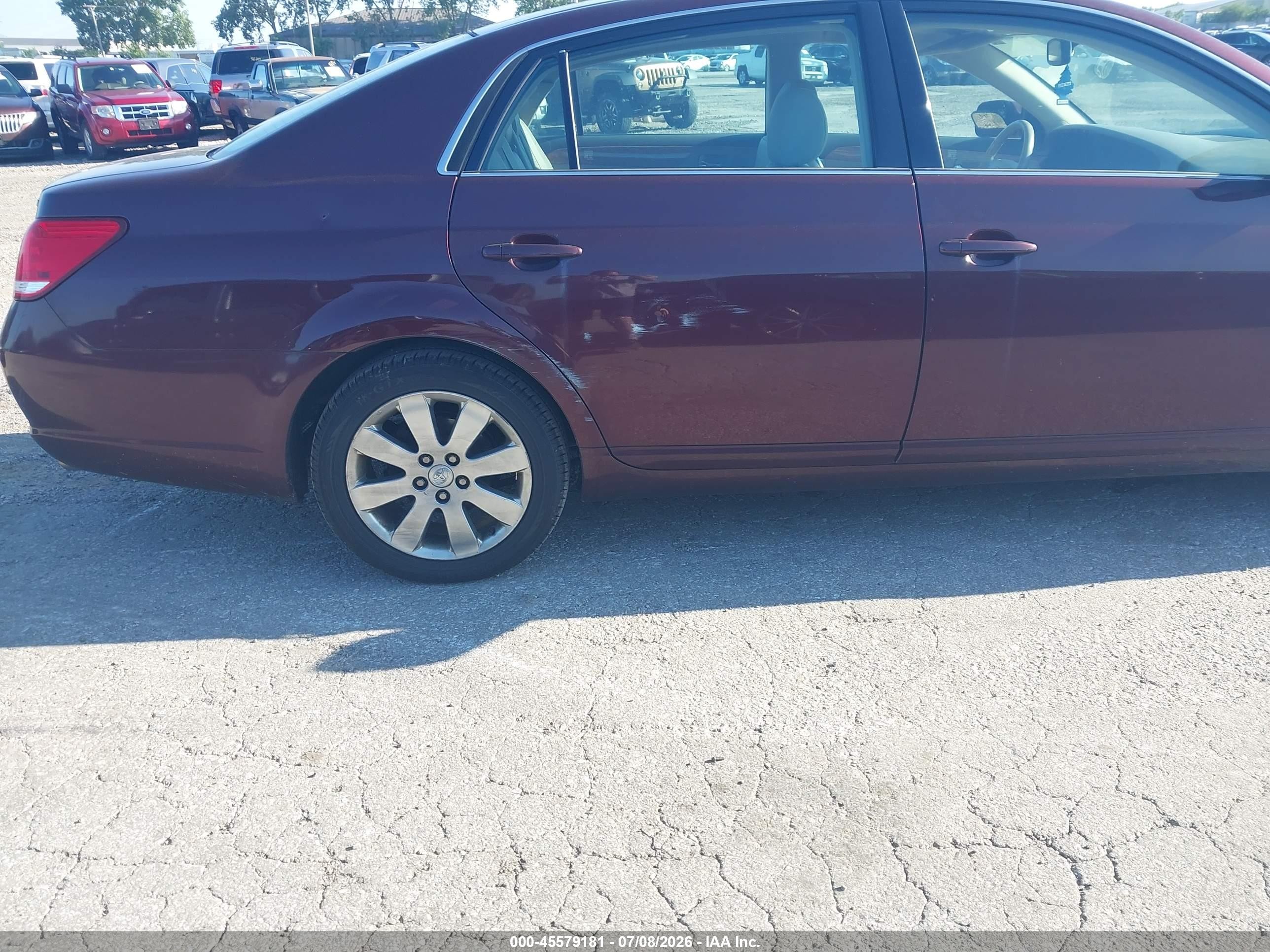2005 Toyota Avalon Xls Burgundy vin: 4T1BK36B35U043787