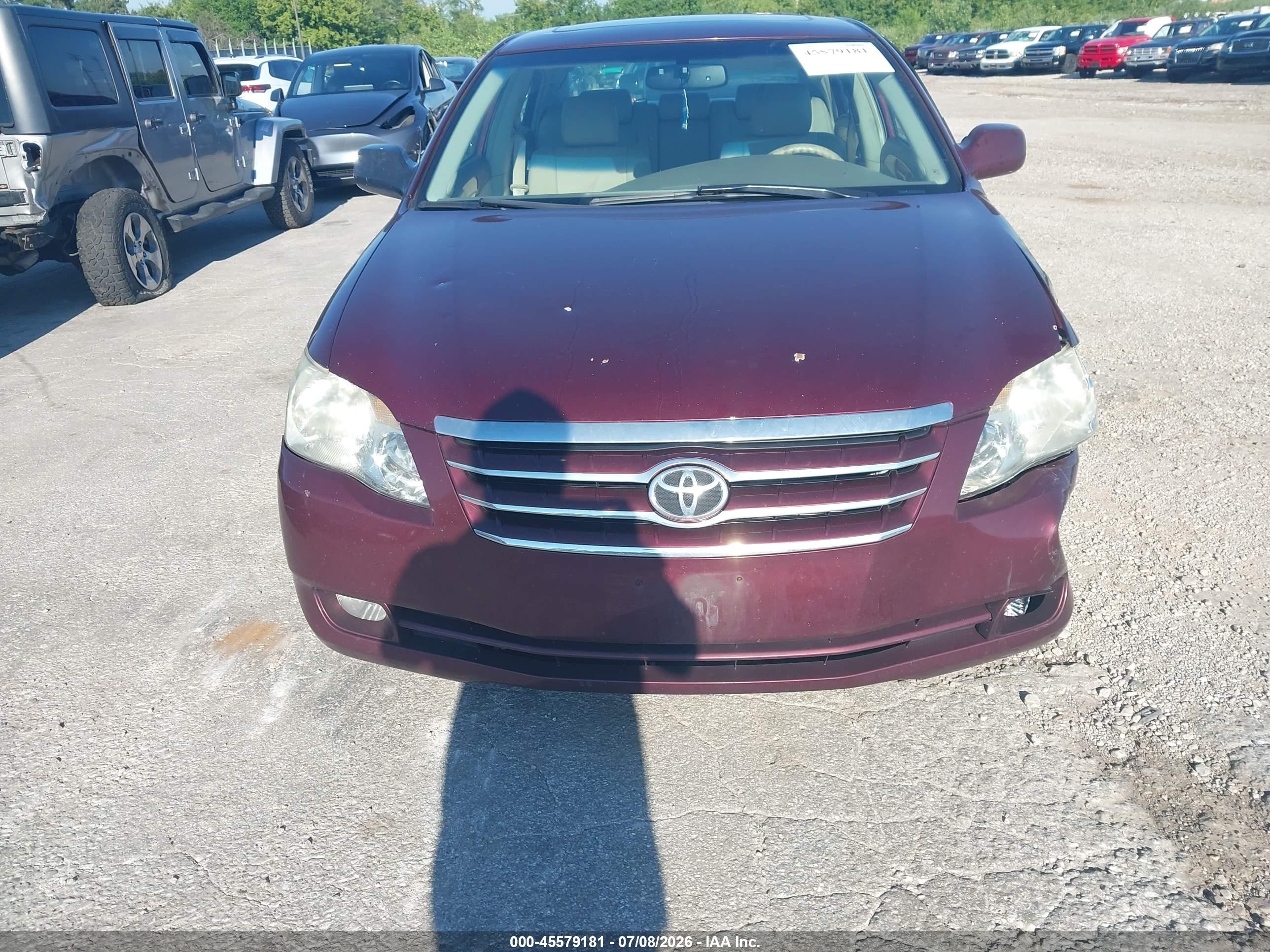 2005 Toyota Avalon Xls Burgundy vin: 4T1BK36B35U043787