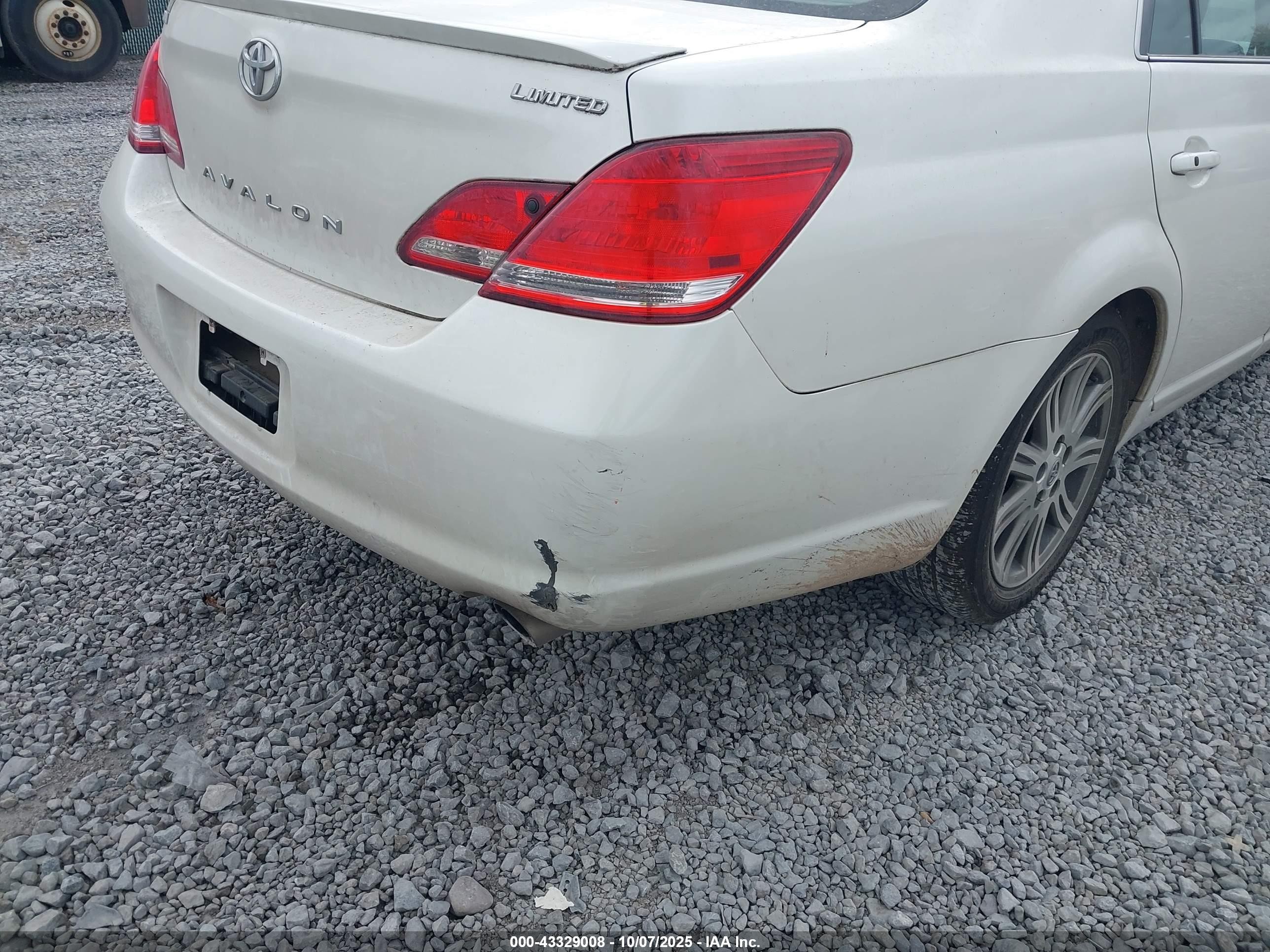 2006 Toyota Avalon Limited White vin: 4T1BK36B36U068545