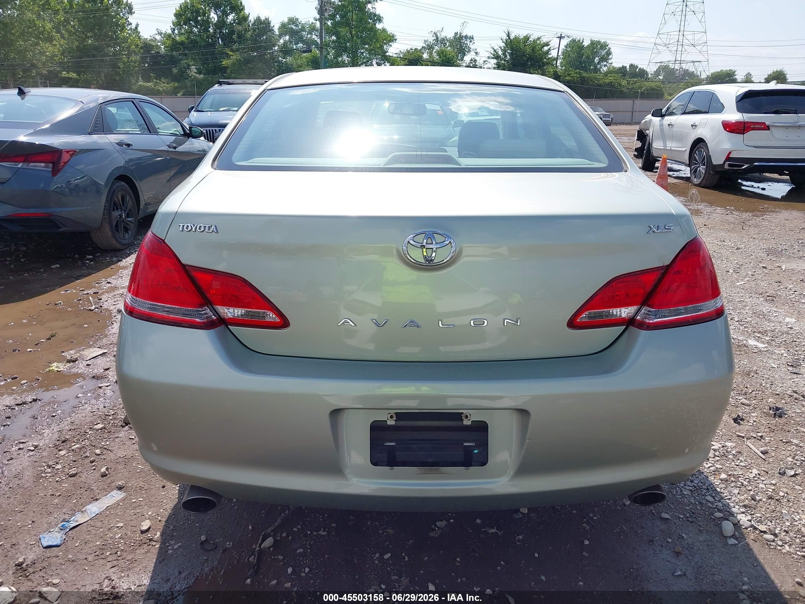 2007 Toyota Avalon Xls Green vin: 4T1BK36B37U217165