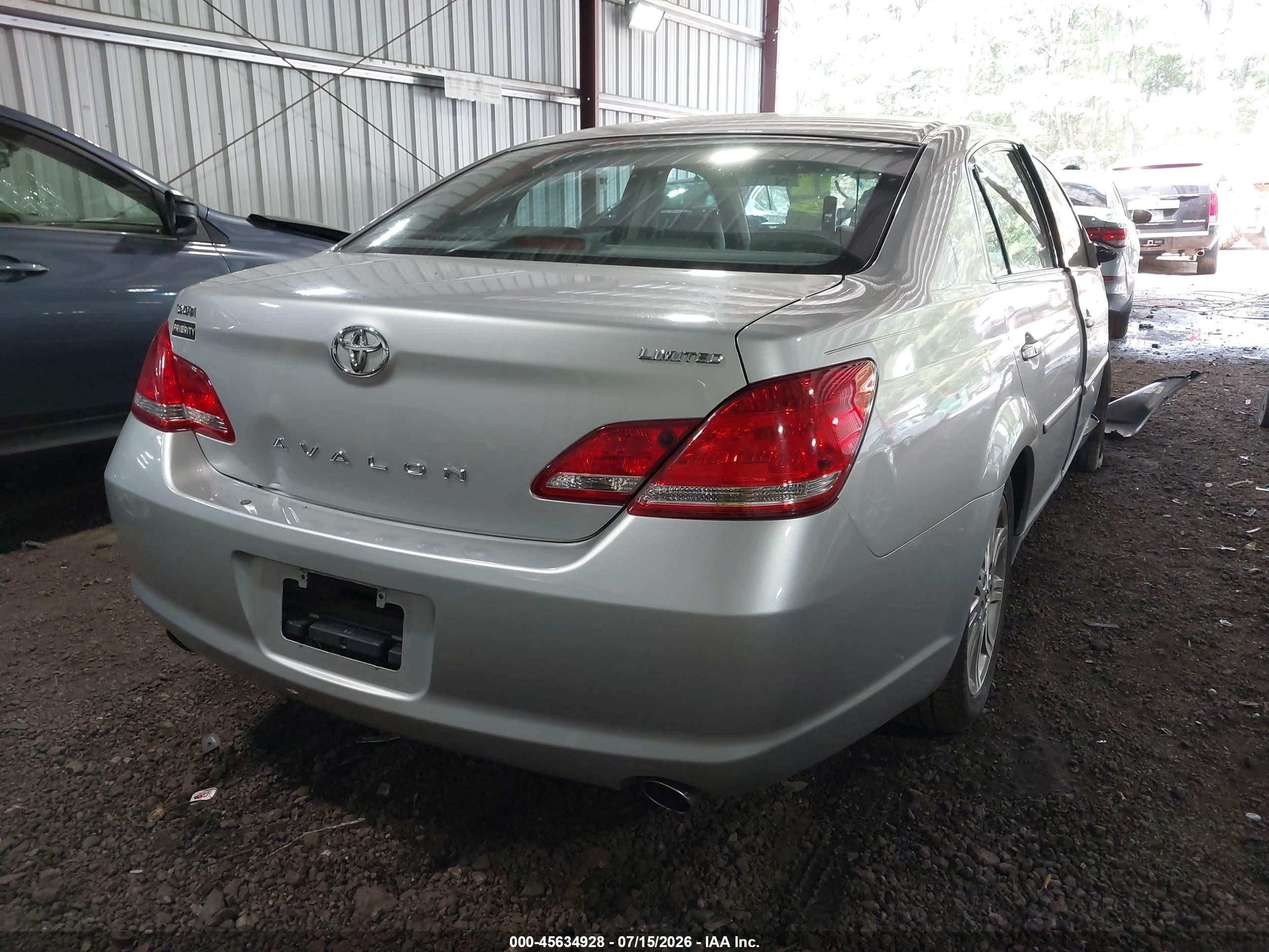 2007 Toyota Avalon Limited Silver vin: 4T1BK36B37U226013