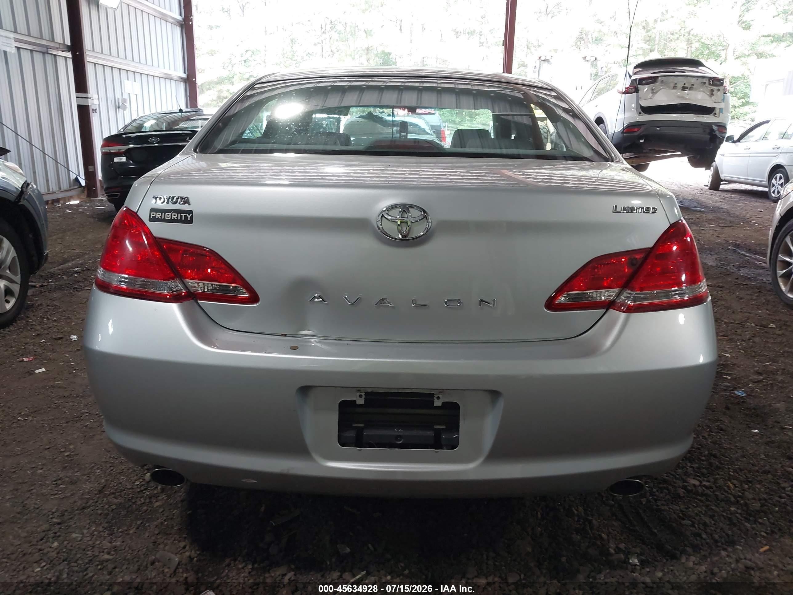 2007 Toyota Avalon Limited Silver vin: 4T1BK36B37U226013