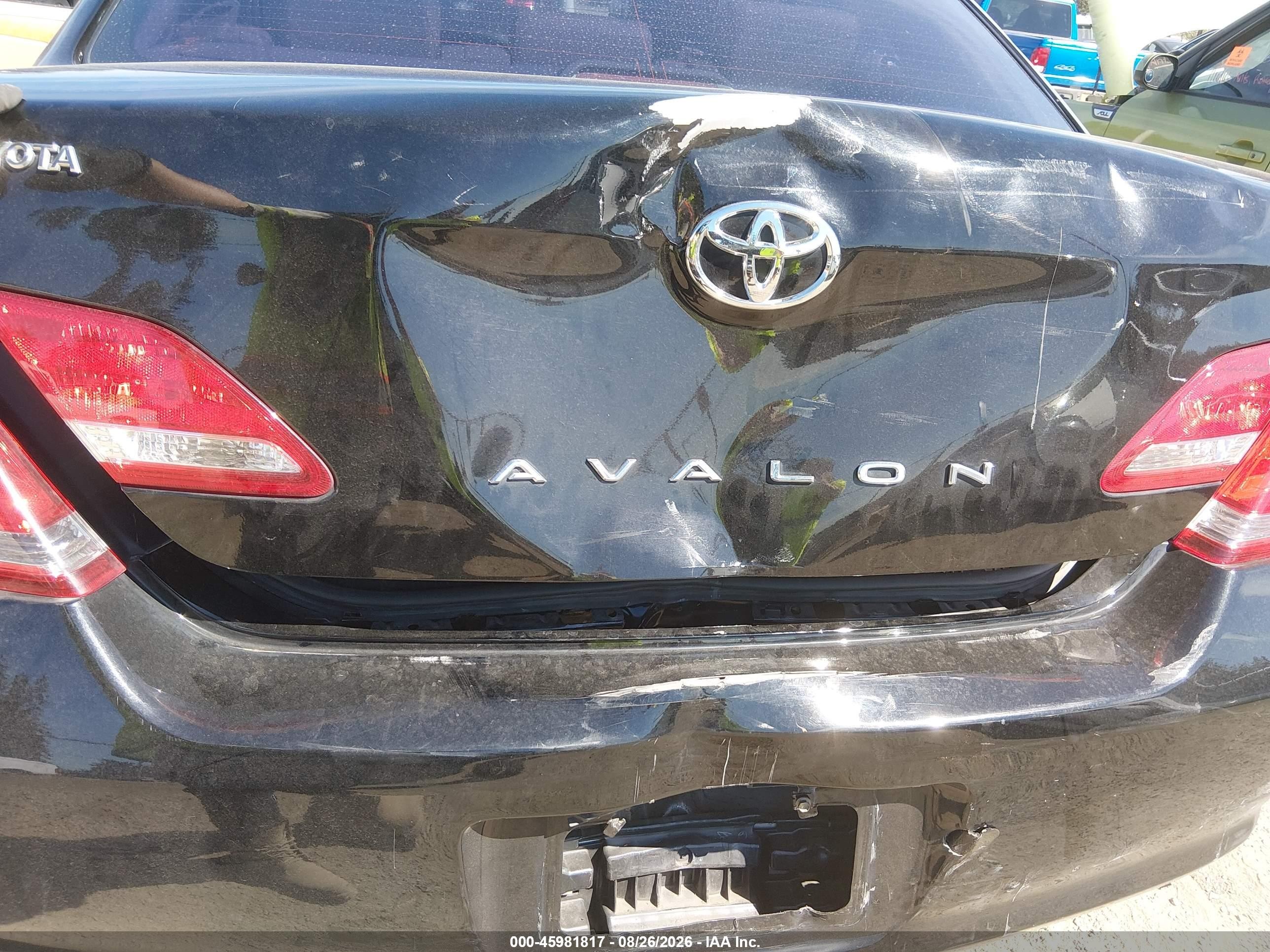 2007 Toyota Avalon Xls Black vin: 4T1BK36B37U231485
