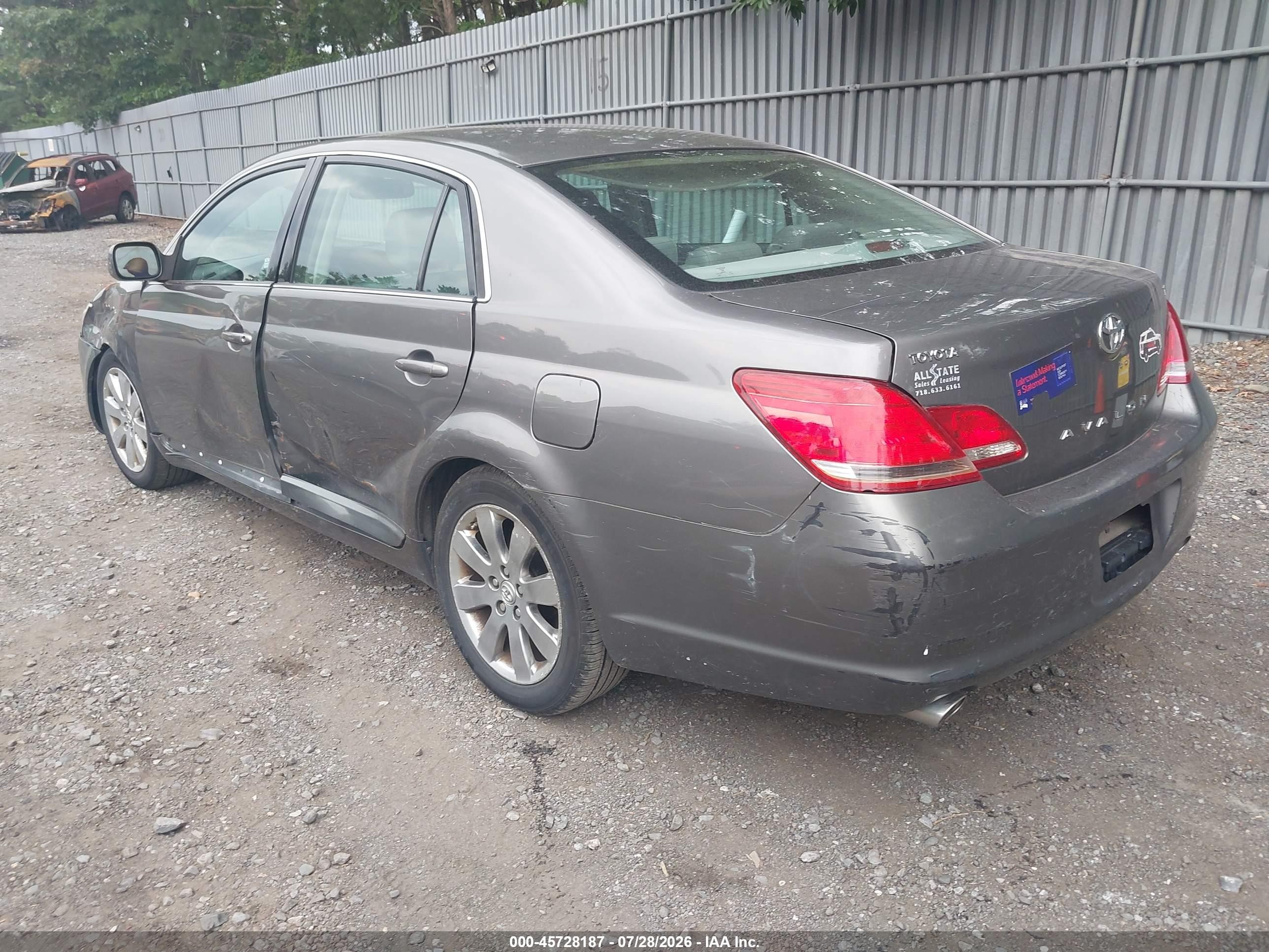 2007 Toyota Avalon Xls Gray vin: 4T1BK36B37U232636